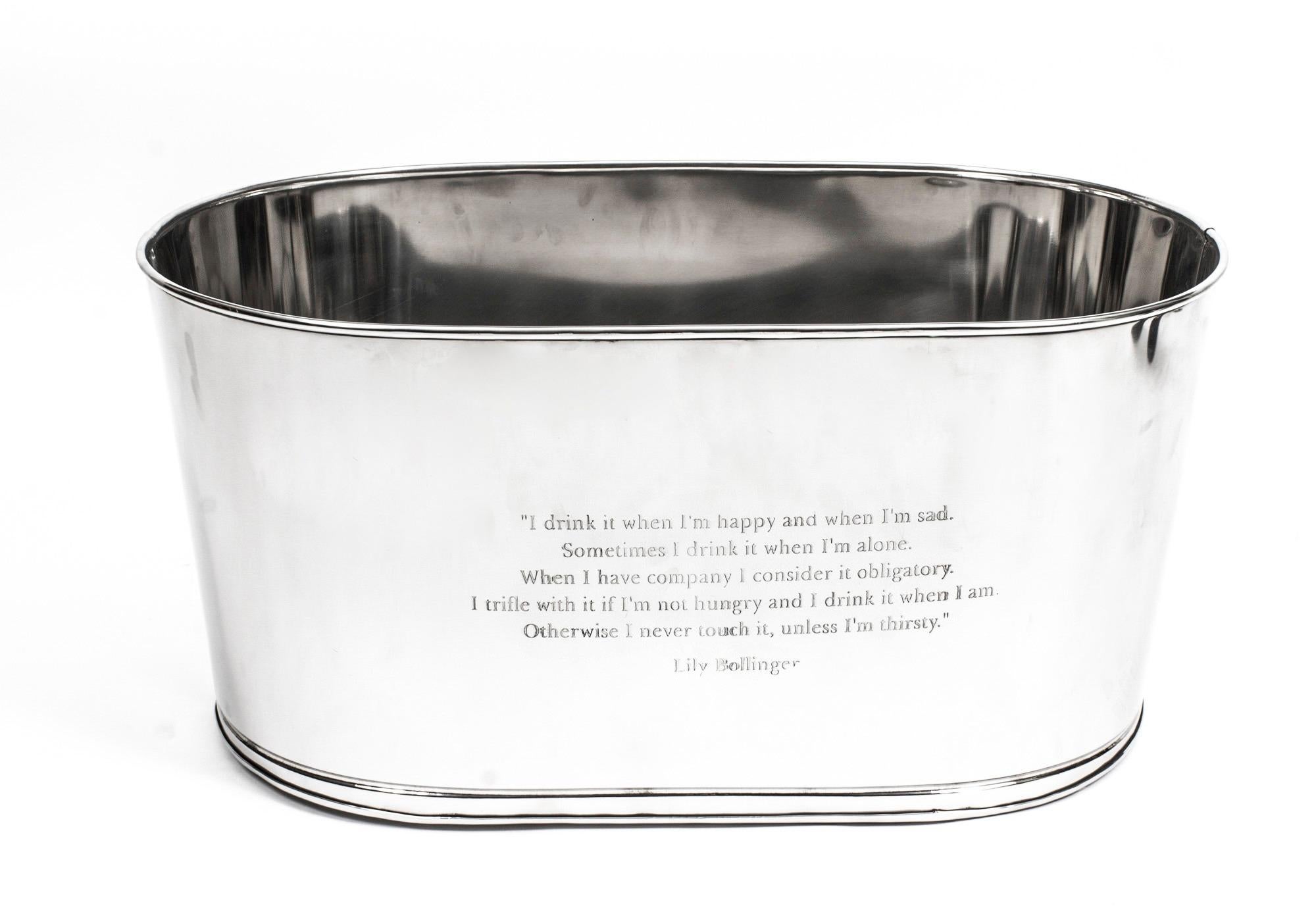 Cubitera vintage grande para 8 botellas de vino y champán Siglo XX en Bueno estado para la venta en London, GB