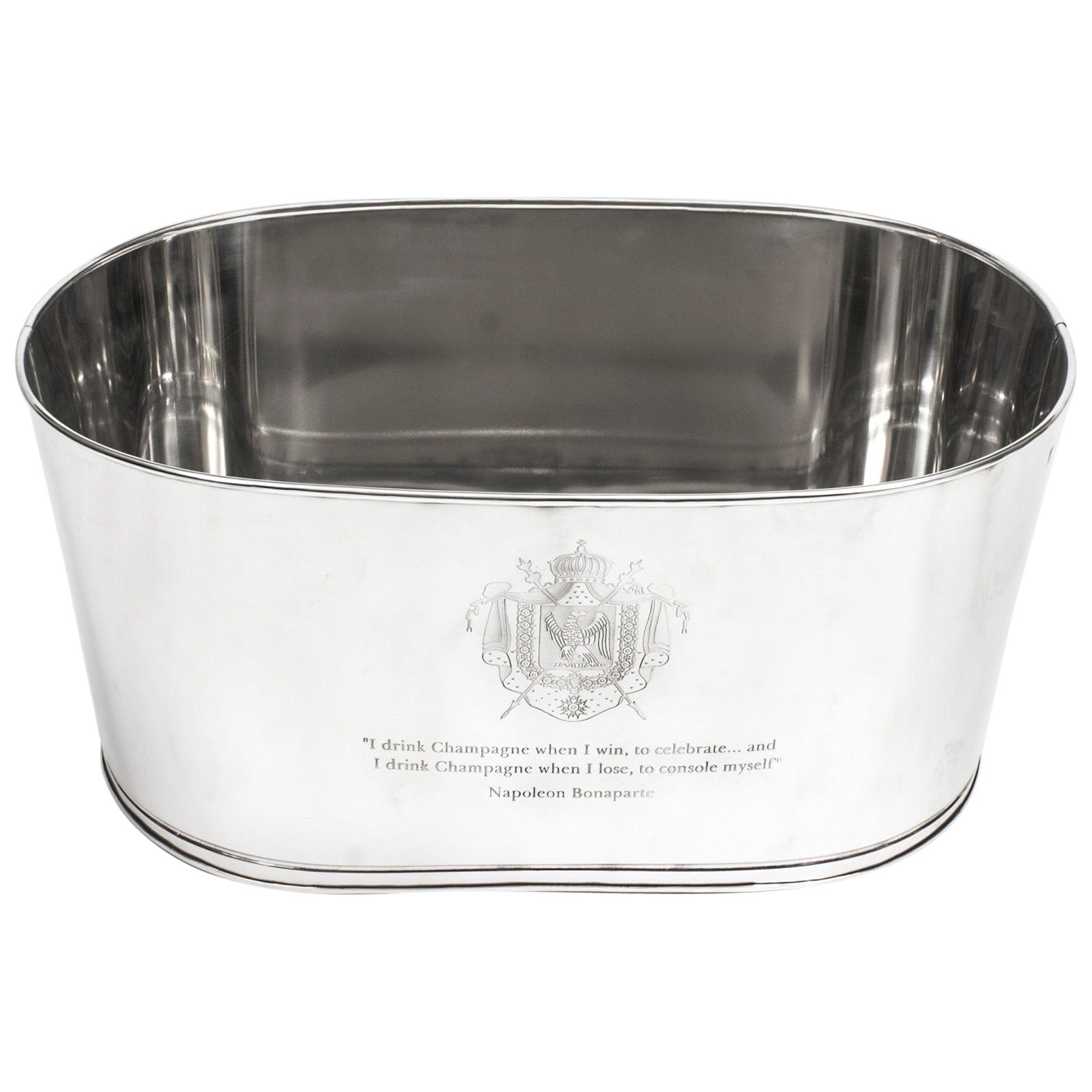Cubitera vintage grande para 8 botellas de vino y champán Siglo XX en venta