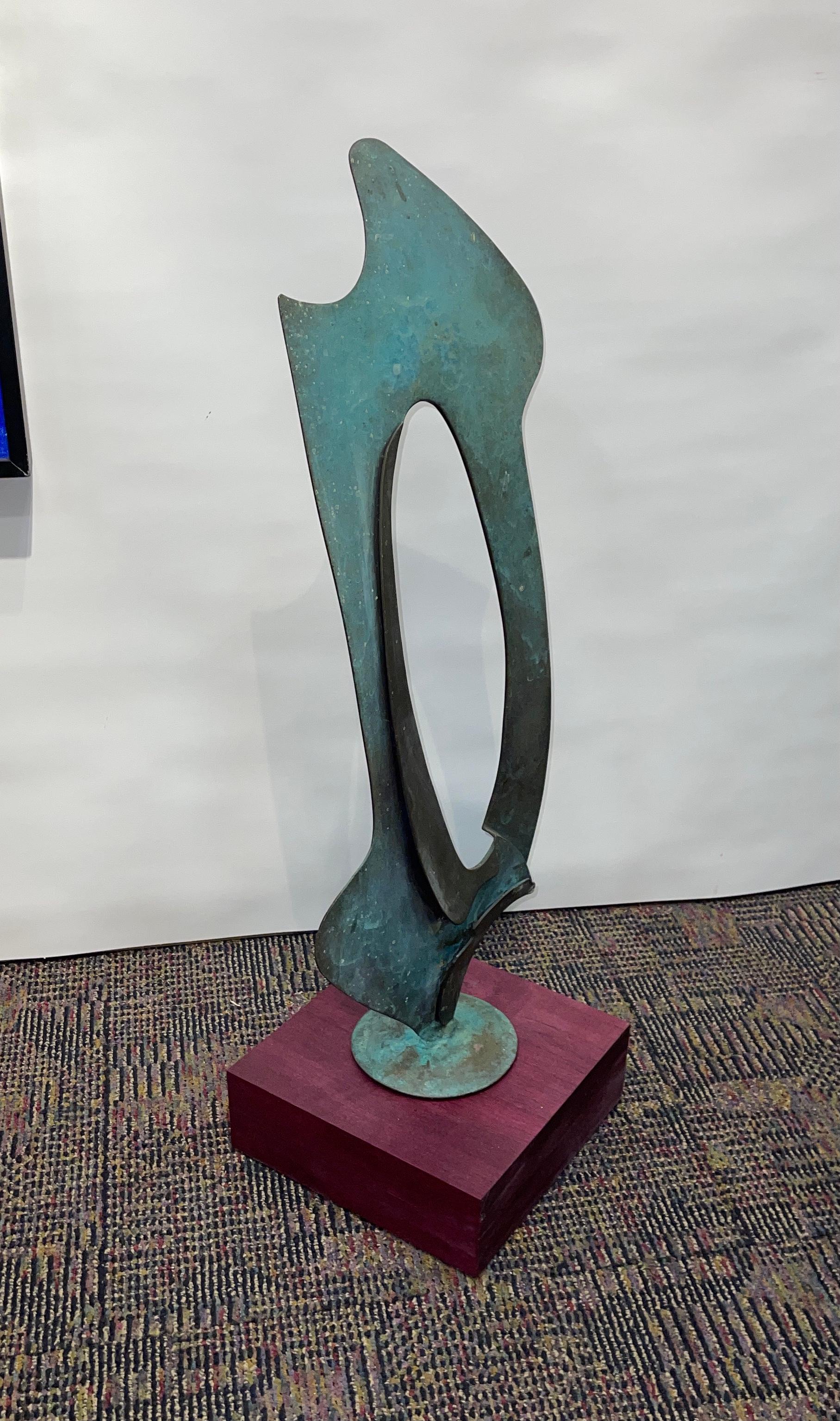 Vintage Large Abstract Bronze For Sale 8