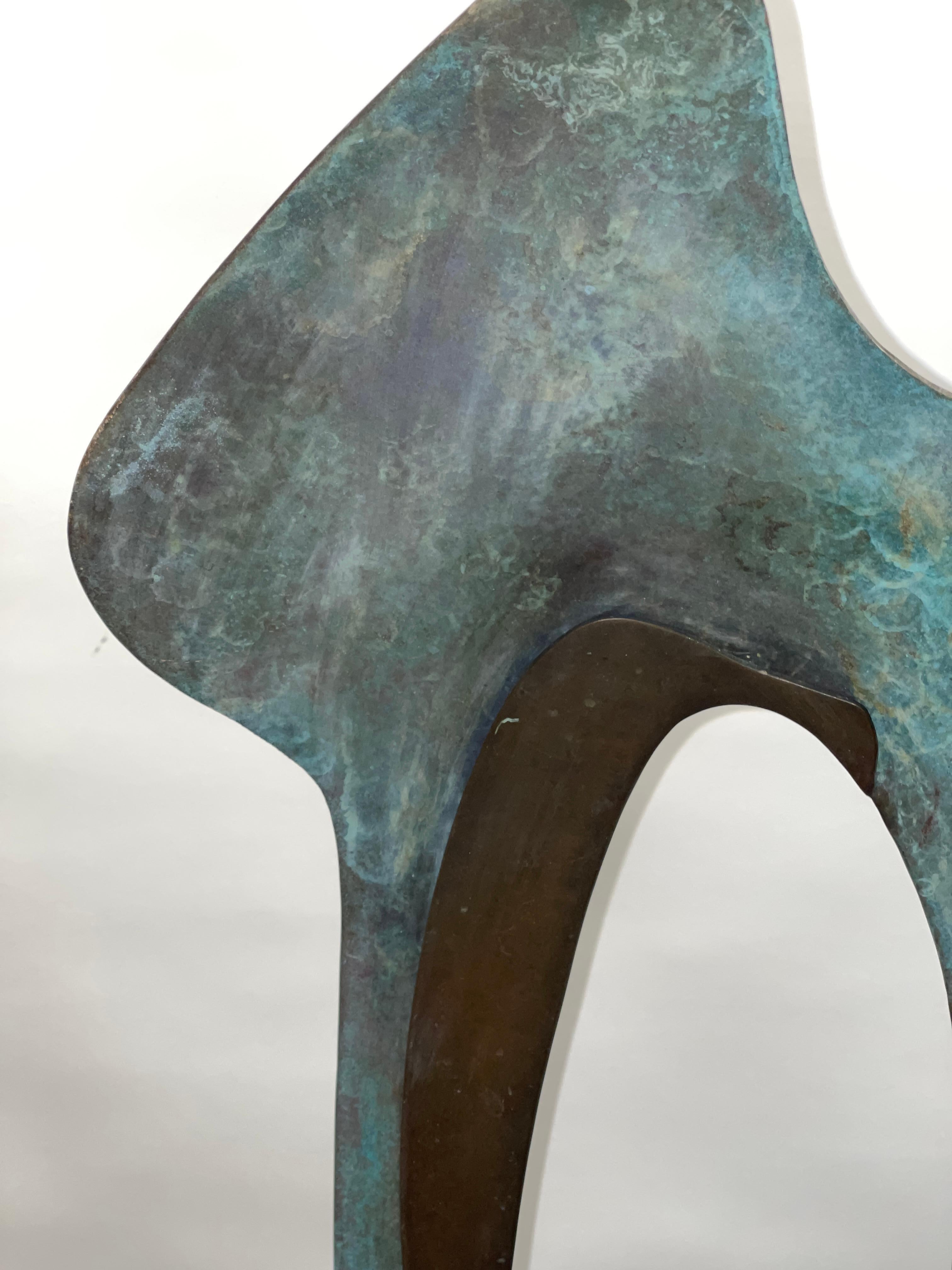 20th Century Vintage Large Abstract Bronze For Sale