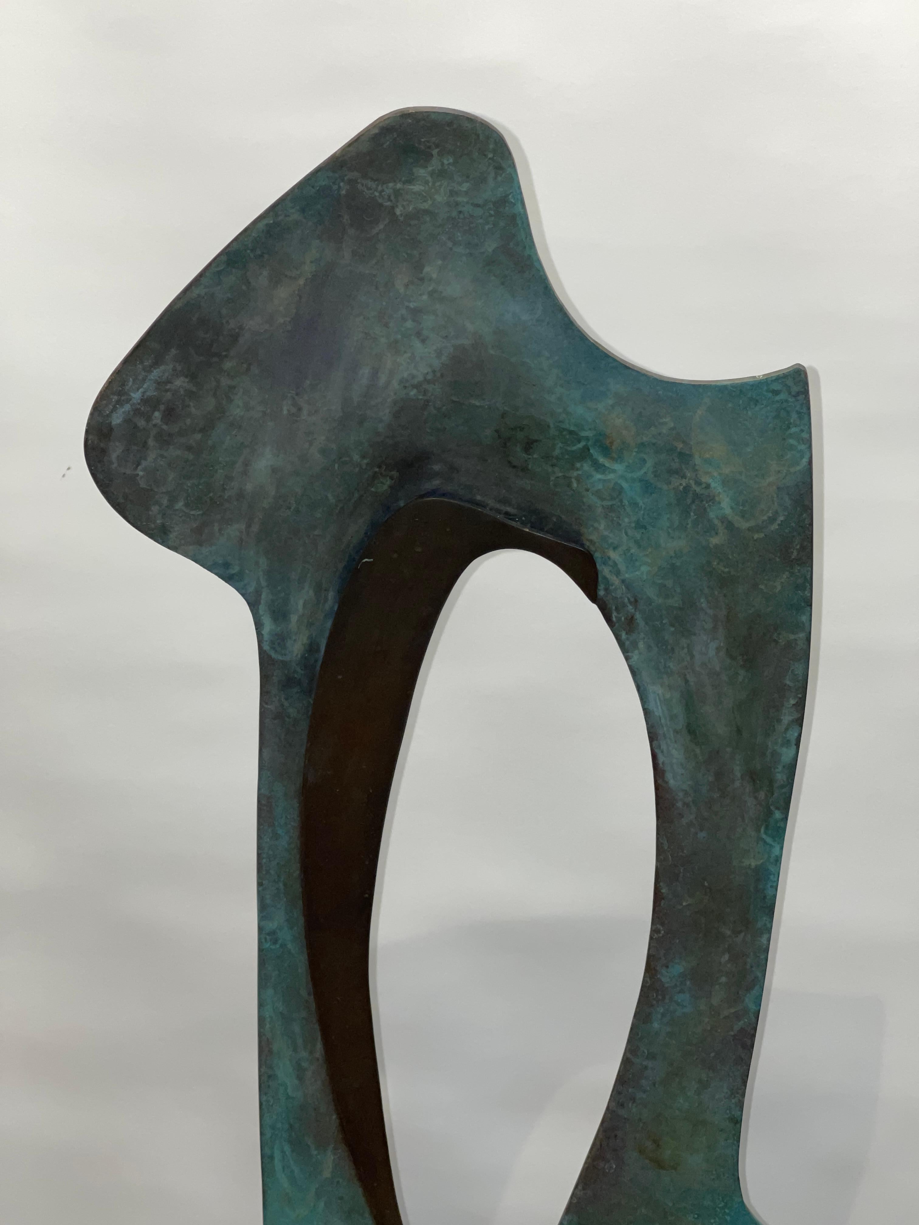 Bronzo astratto vintage di grandi dimensioni in vendita 1