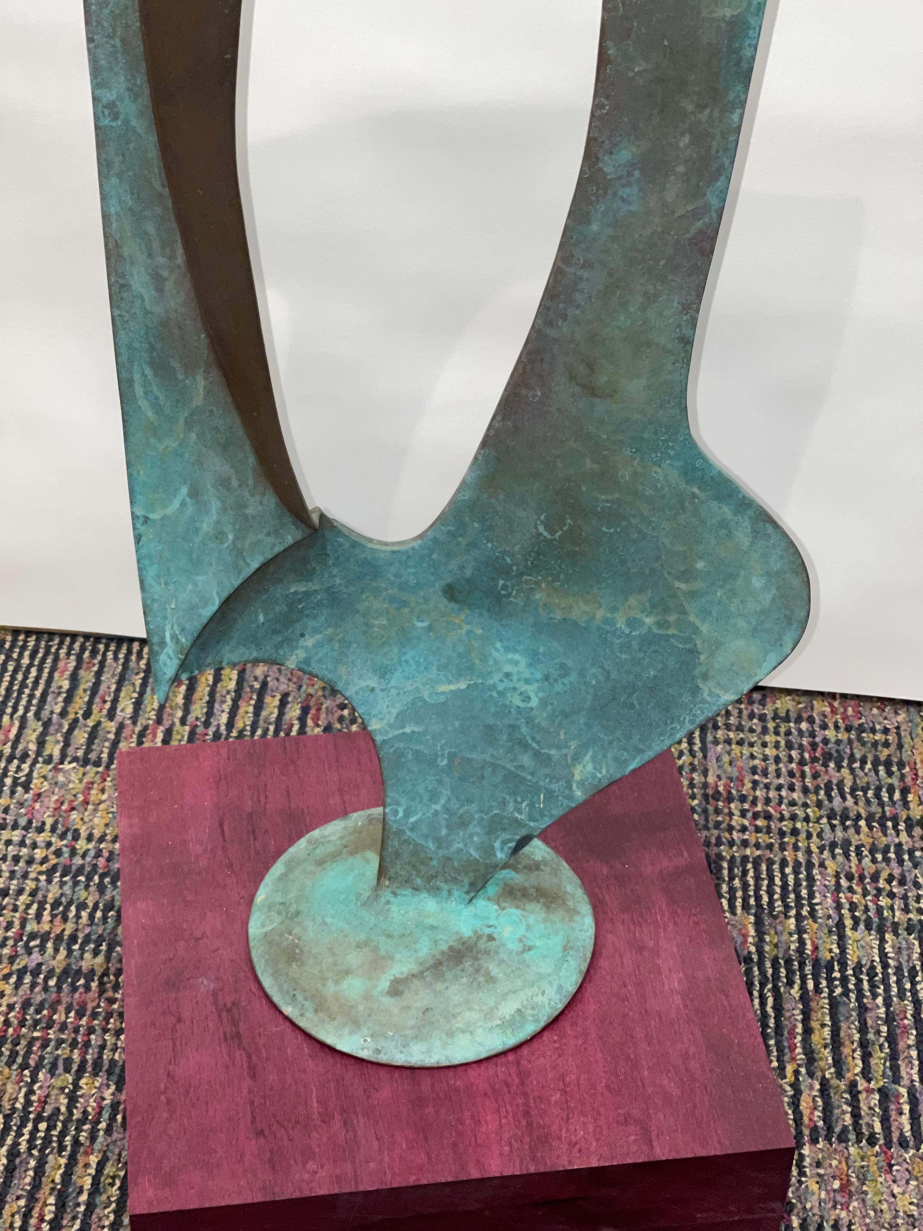 Vintage Large Abstract Bronze For Sale 2
