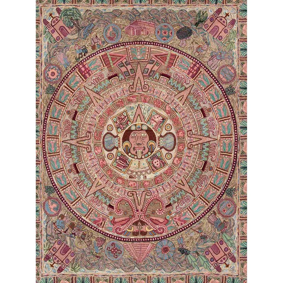 Vintage Large American Hook Rug For Sale at 1stDibs | vintage hook rug