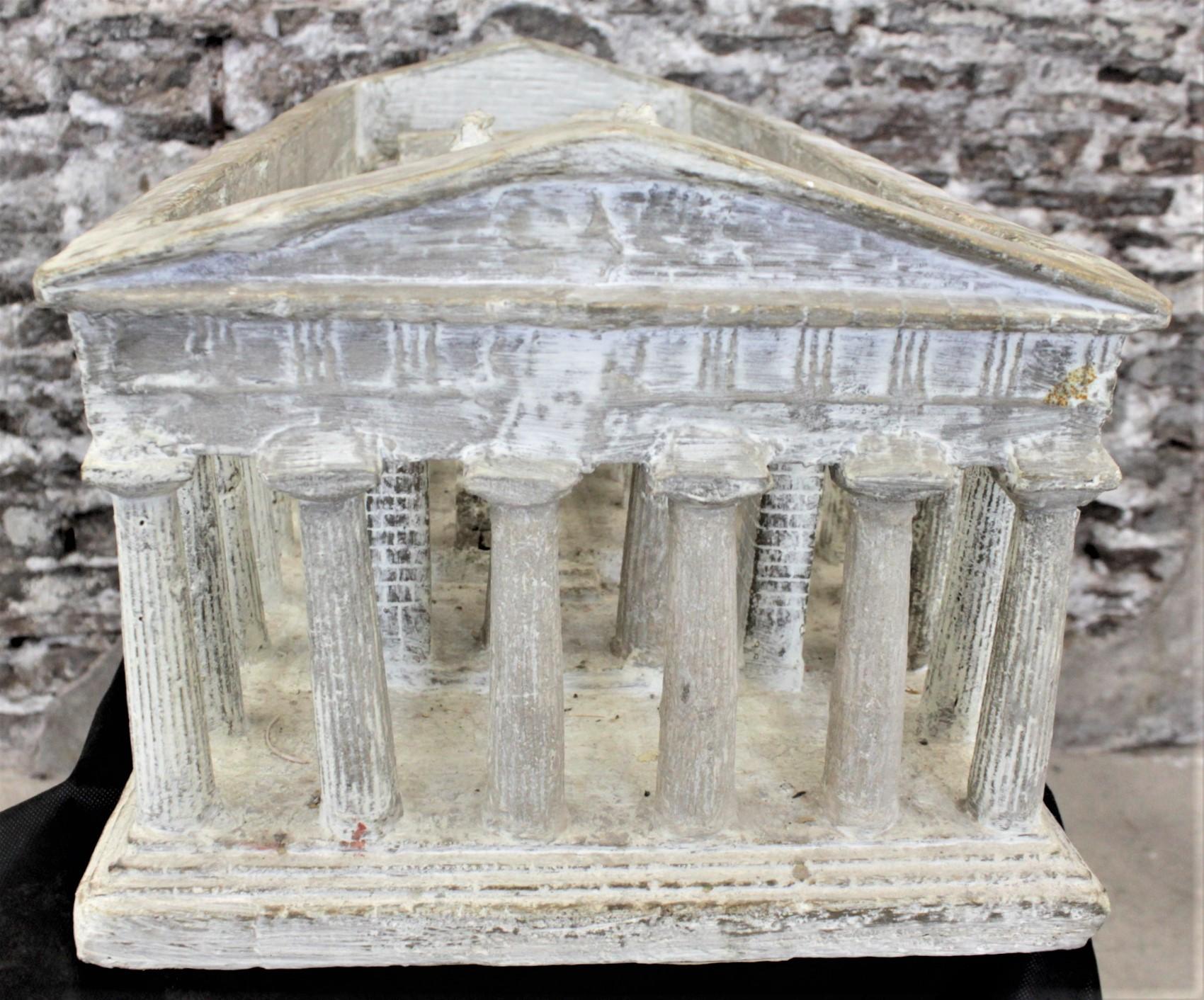 Vintage Large Ancient Greek Temple Ruins Architectural Model or Sculpture 2