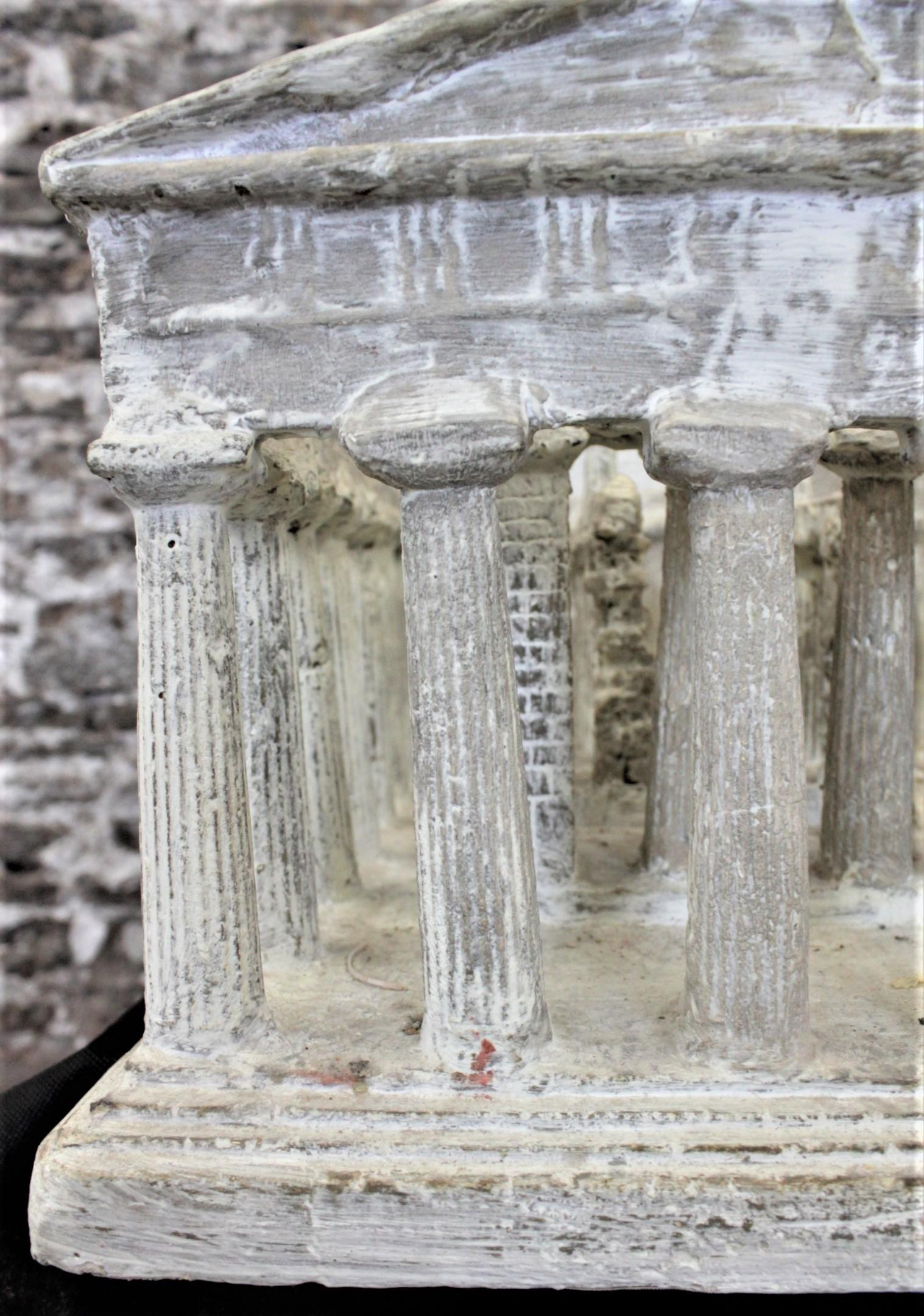Vintage Large Ancient Greek Temple Ruins Architectural Model or Sculpture 3