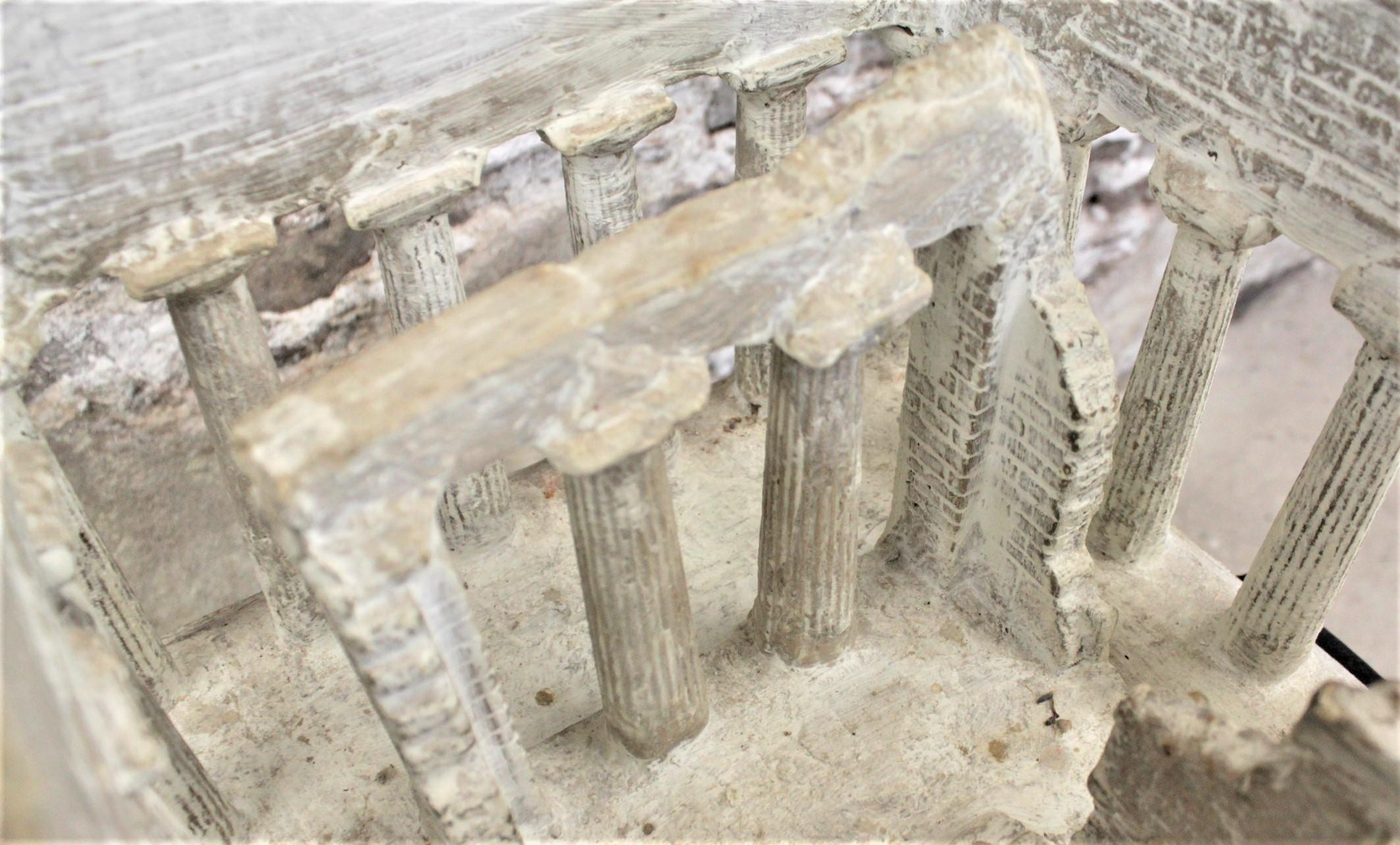 Vintage Large Ancient Greek Temple Ruins Architectural Model or Sculpture 5