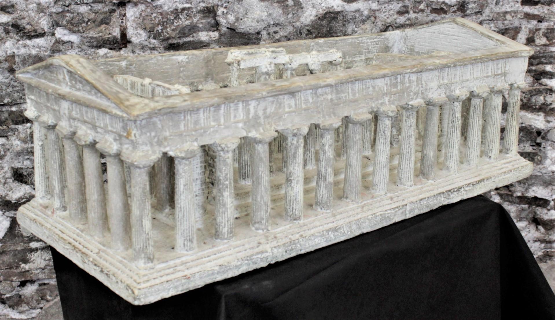 Vintage Large Ancient Greek Temple Ruins Architectural Model or Sculpture 9