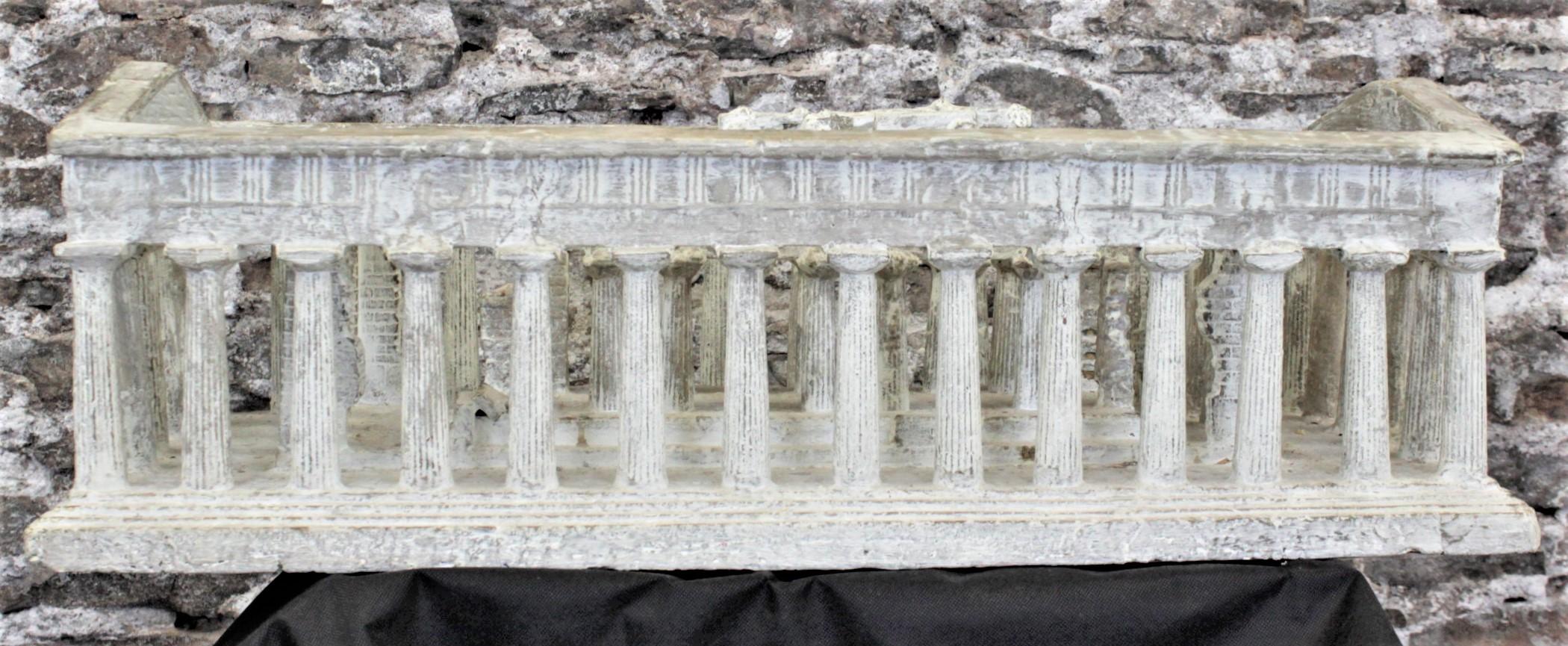 Vintage Large Ancient Greek Temple Ruins Architectural Model or Sculpture In Good Condition In Hamilton, Ontario