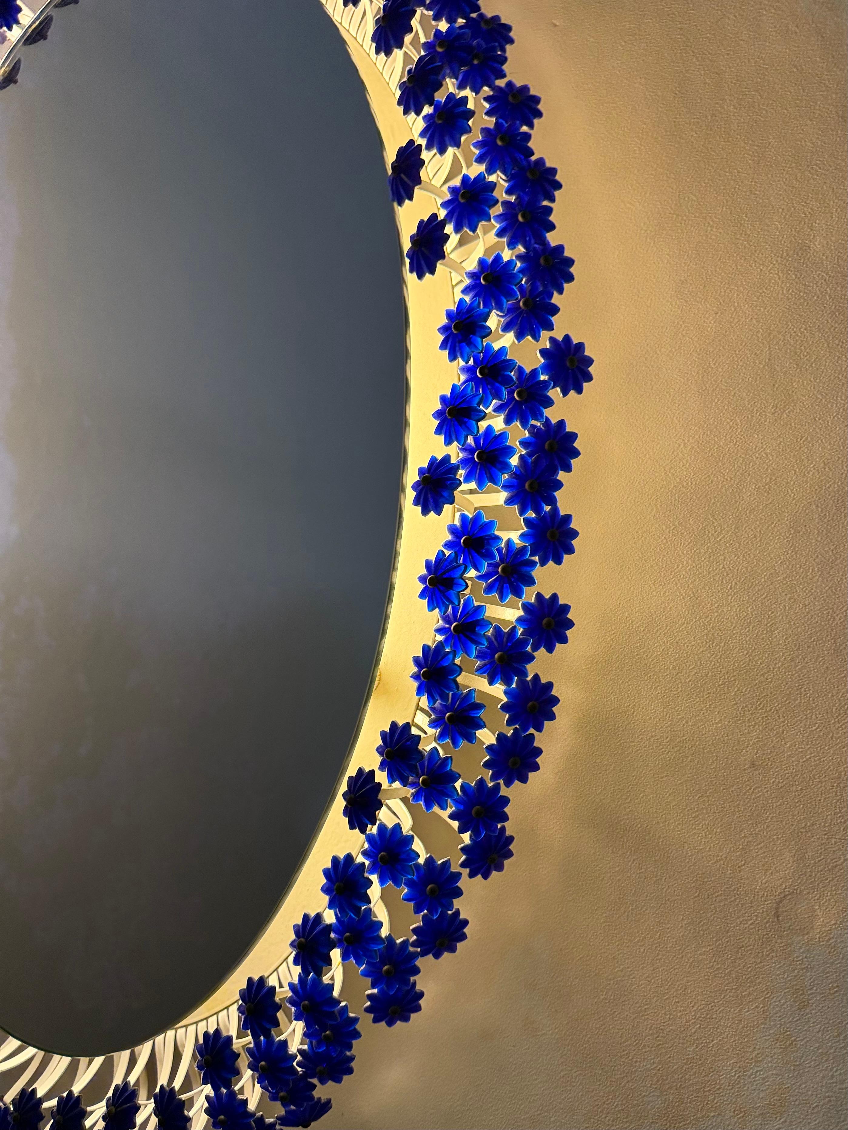 Specchio retroilluminato vintage di Emil Stejnar per Rupert Nikoll 1950s in vendita 4