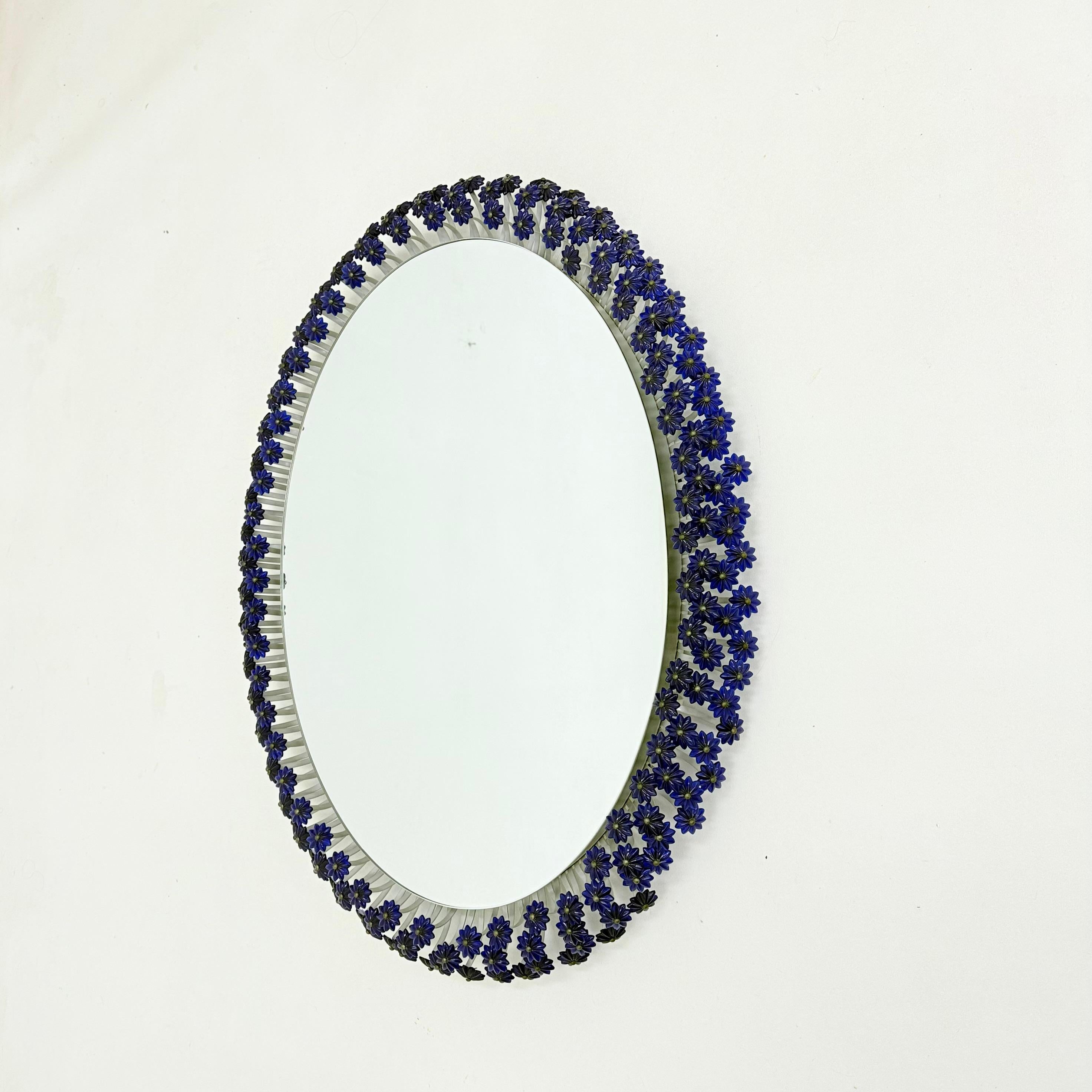 Mid-Century moderno Specchio retroilluminato vintage di Emil Stejnar per Rupert Nikoll 1950s in vendita