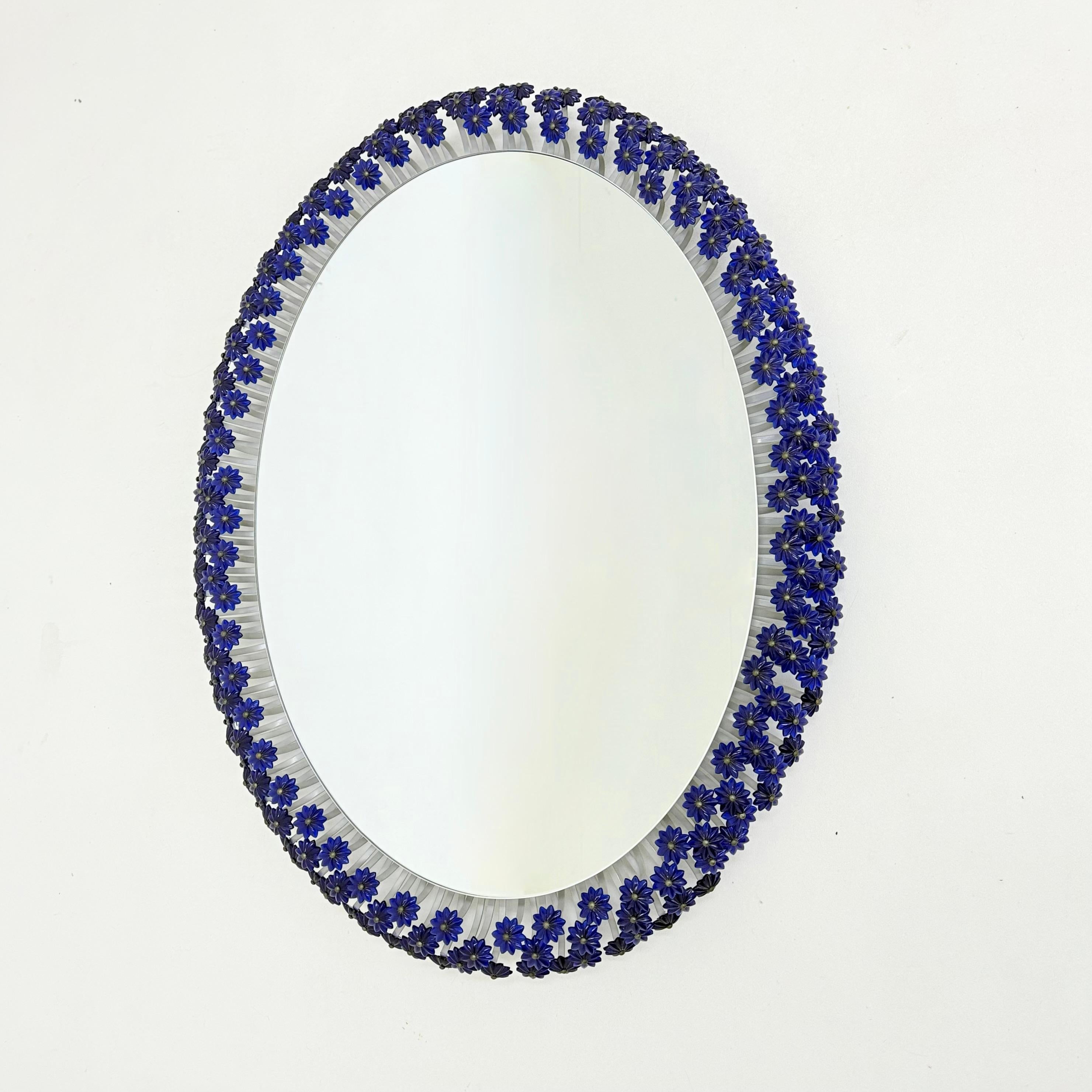 Specchio retroilluminato vintage di Emil Stejnar per Rupert Nikoll 1950s In condizioni buone in vendita a Delft, NL