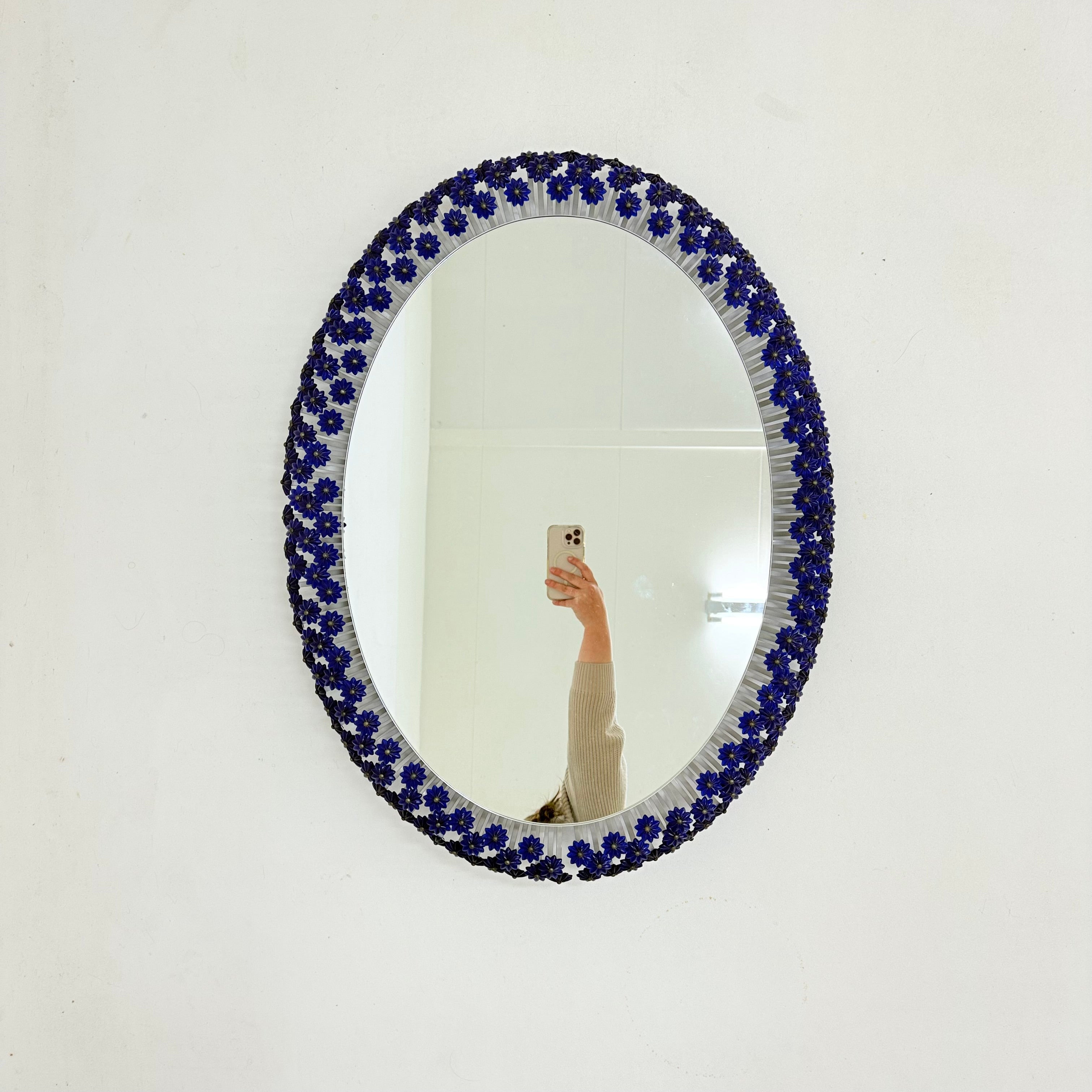 Vintage large Back light Mirror by Emil Stejnar for Rupert Nikoll 1950s