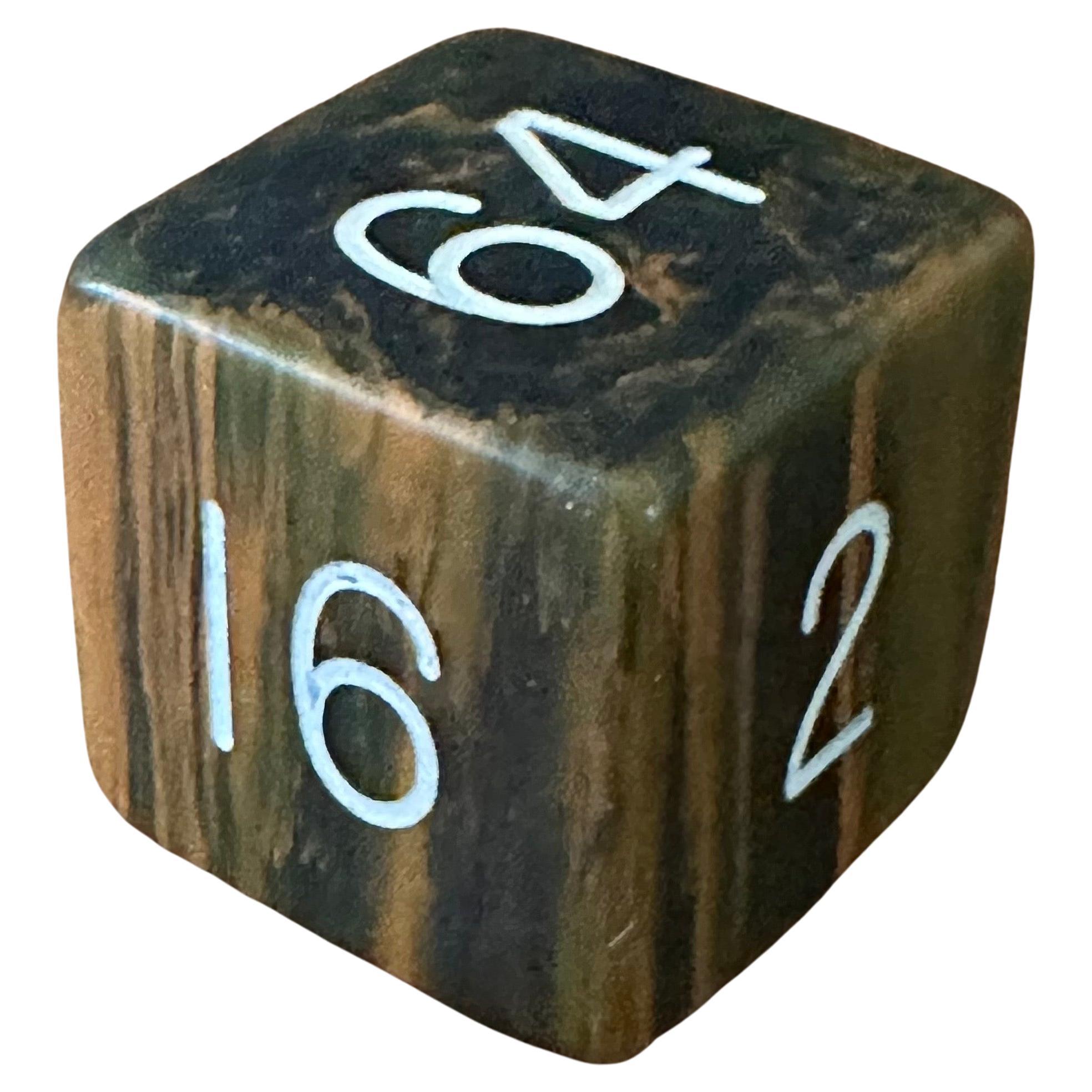 Vintage Large Bakelite Backgammon Doubling Cube - Rare In Good Condition In San Diego, CA
