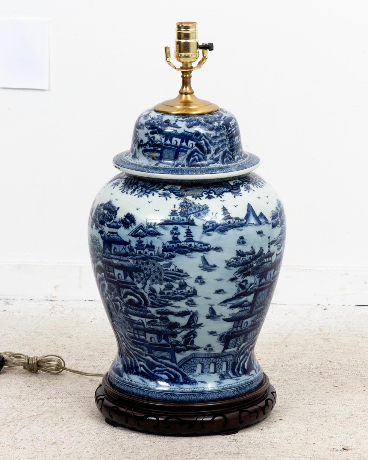antique ginger jar lamp