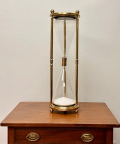 Vintage Large Brass Hour Glass, Antique Home Decor, Unique Design