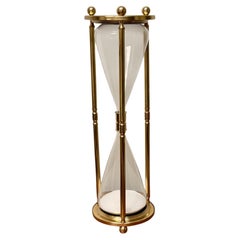Vintage Large Brass Hour Glass, Antique Home Decor, Unique Design