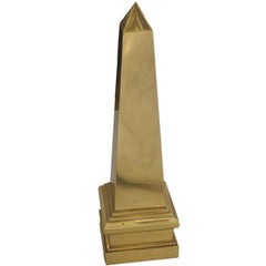 Vintage Large Brass Obelisk