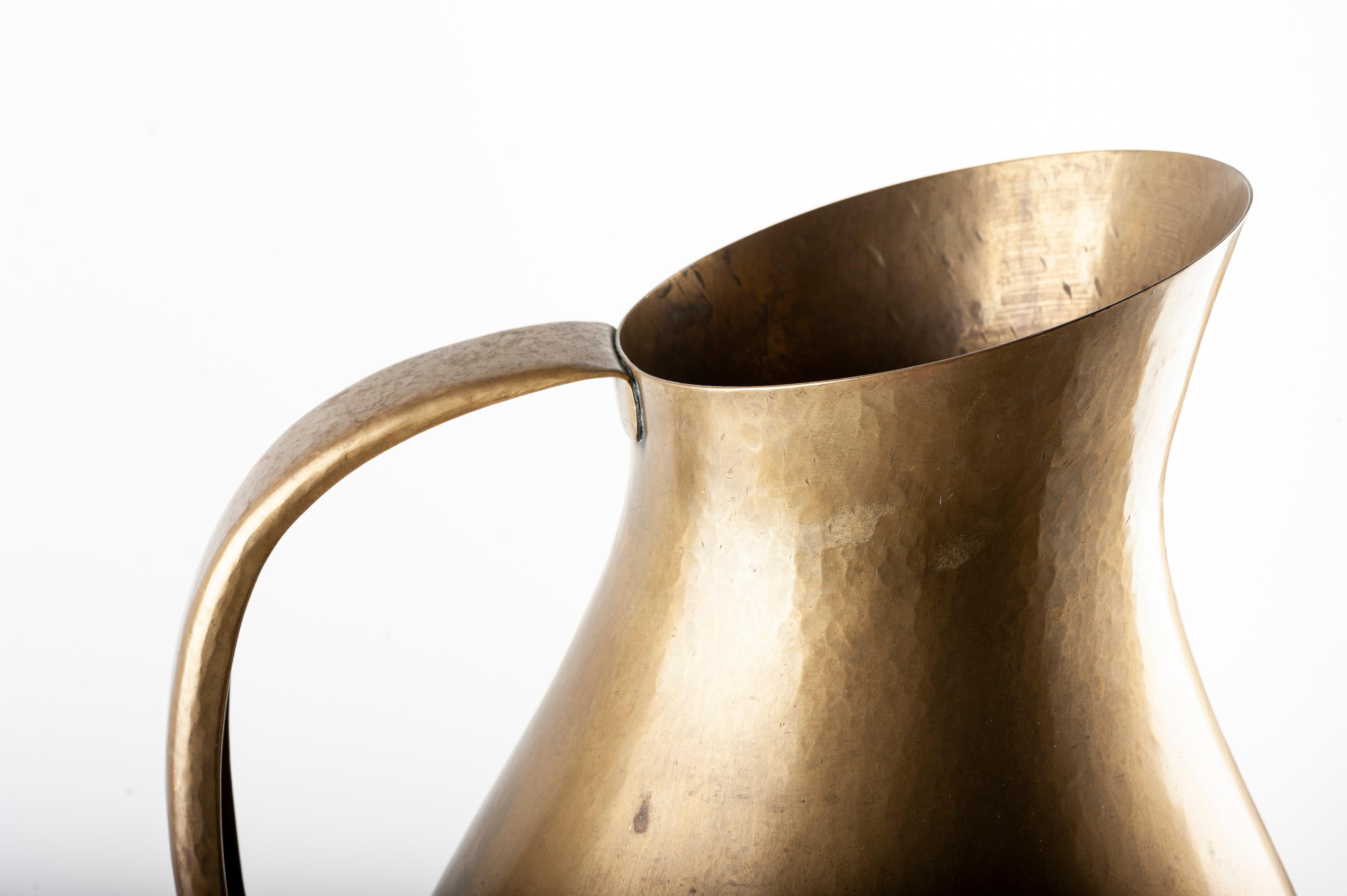 vintage brass pitcher