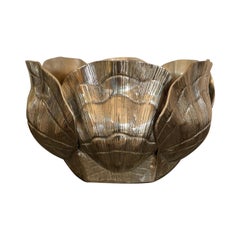 Vintage Large Brass Shell Planter