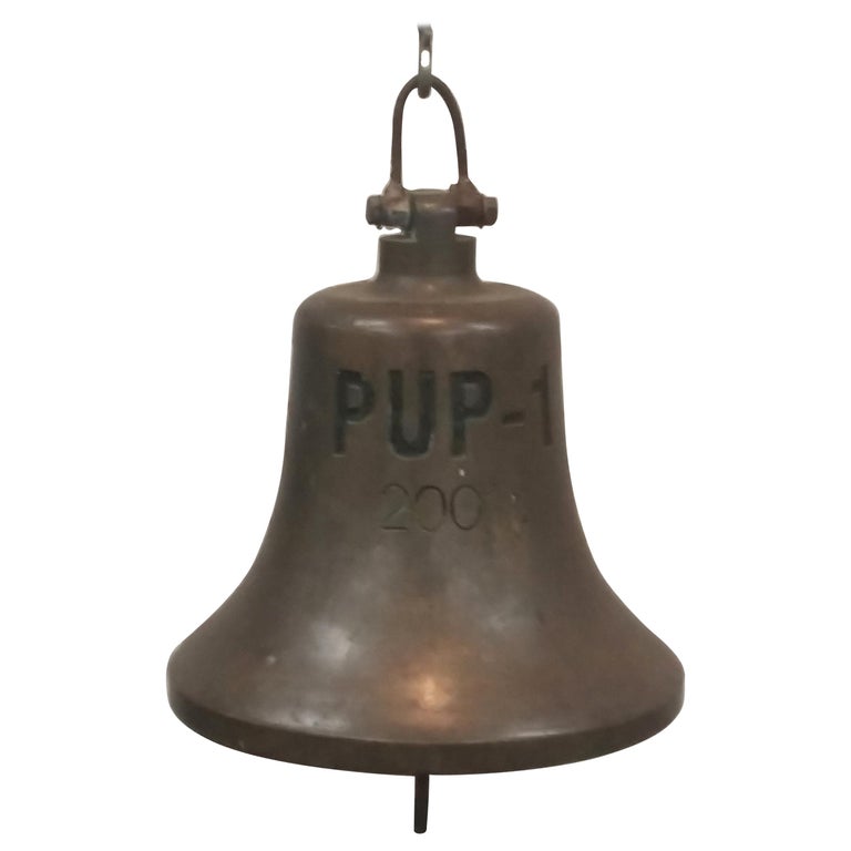 Vintage Large Bronze Bell from Ship from Latvia For Sale at 1stdibs
