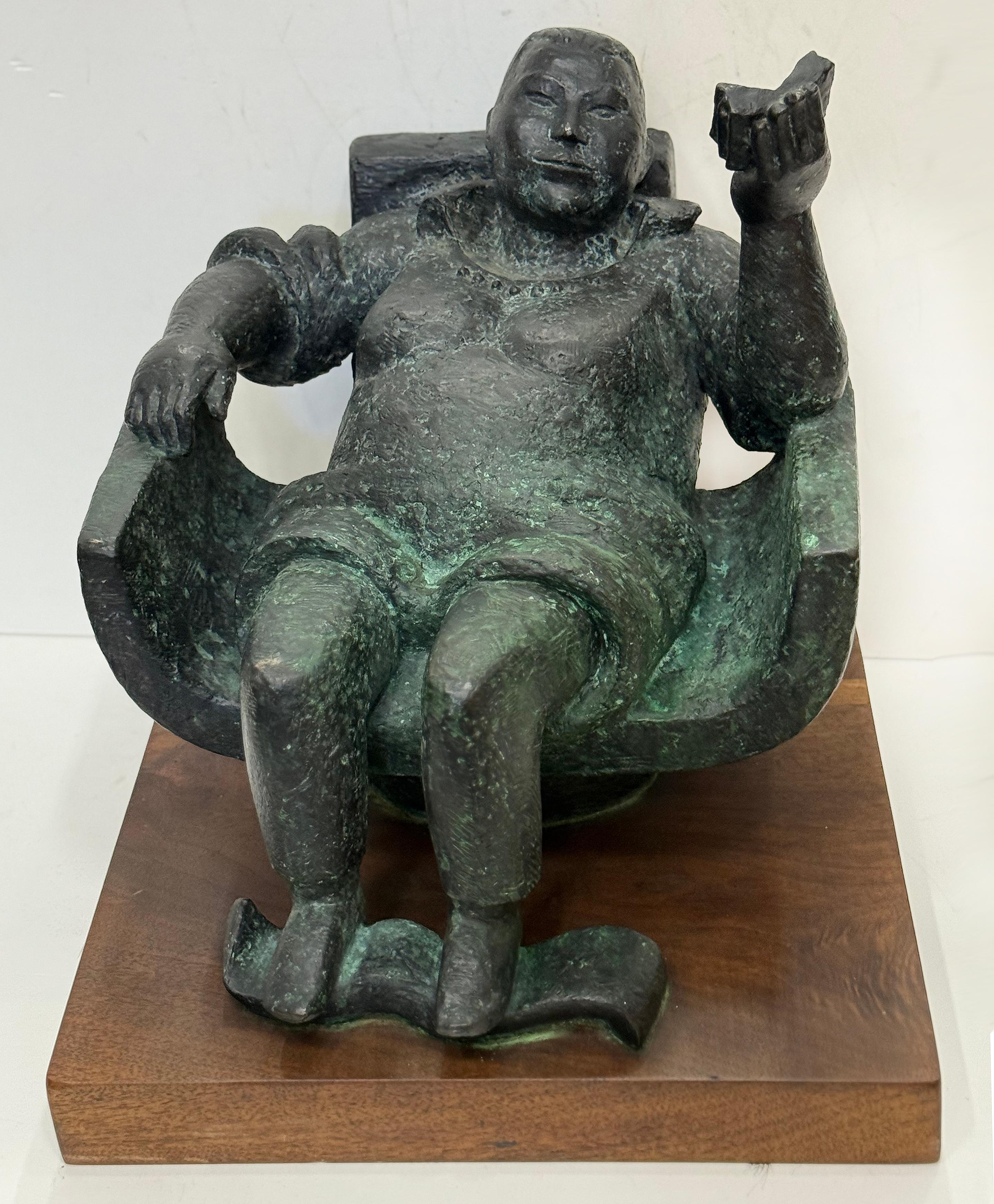 Calco Scultura femminile in bronzo di grandi dimensioni, firmata con marchio della fonderia, data, numeri, base in vendita