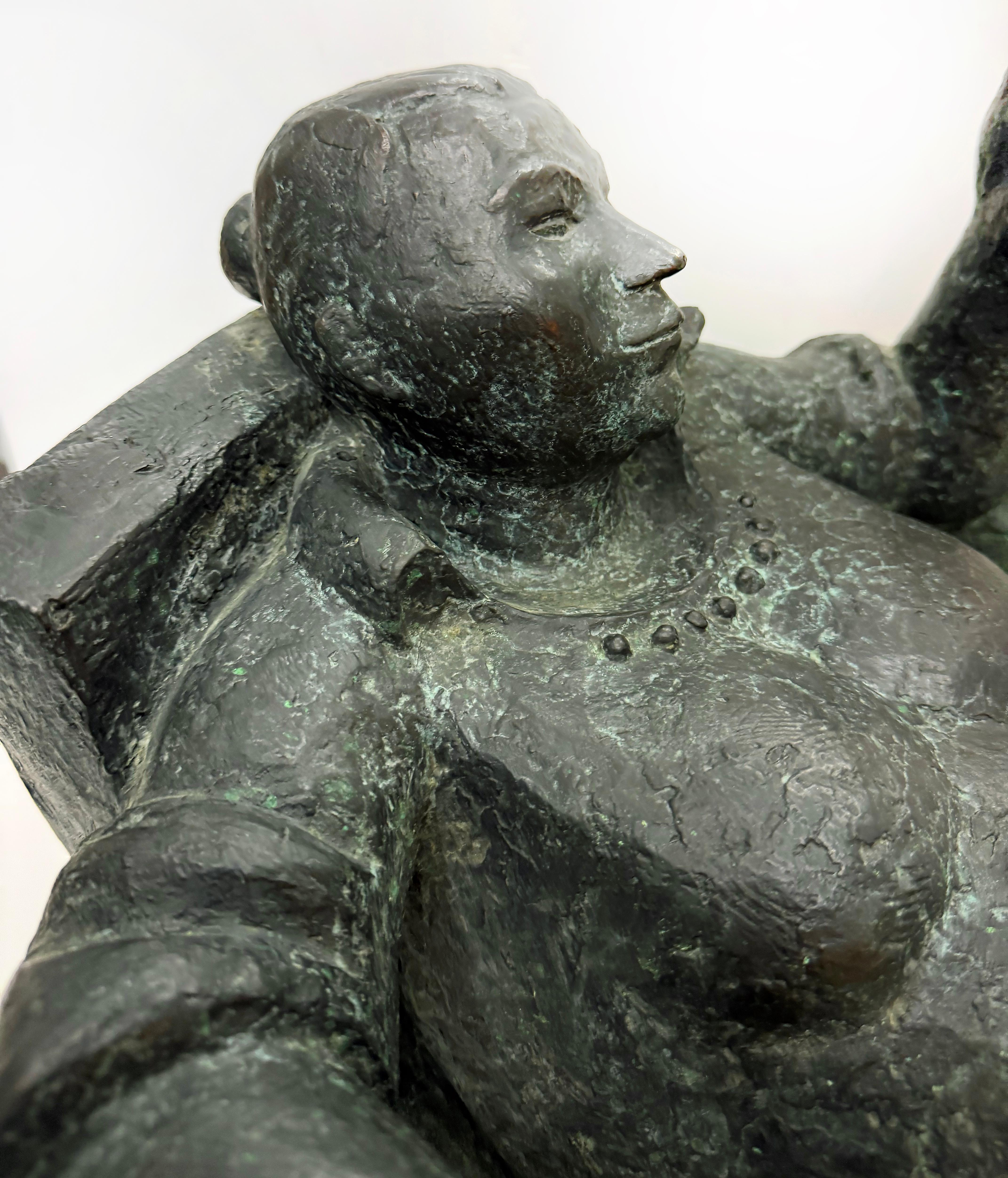 Bronzo Scultura femminile in bronzo di grandi dimensioni, firmata con marchio della fonderia, data, numeri, base in vendita