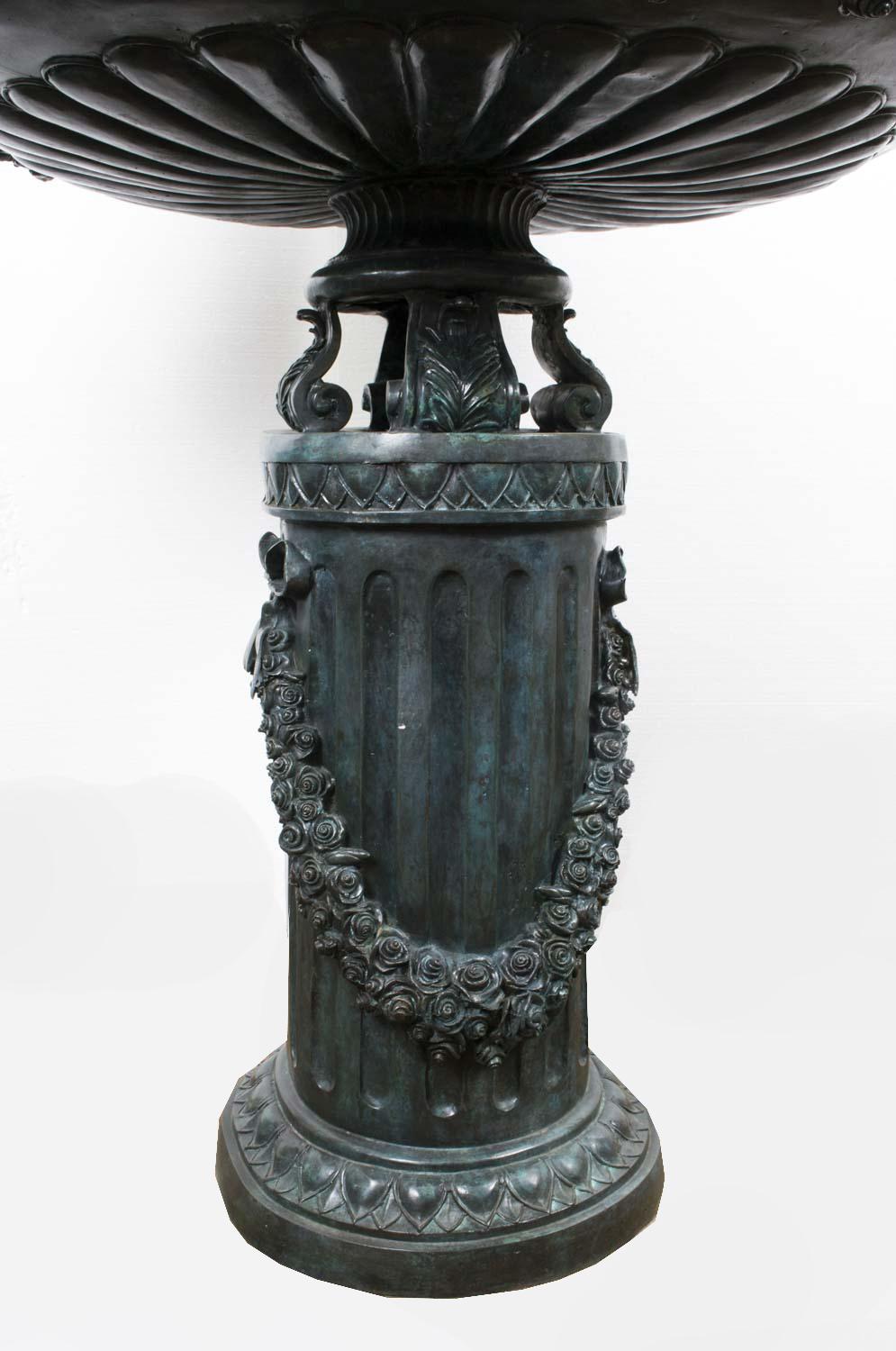 large bird bath fountain