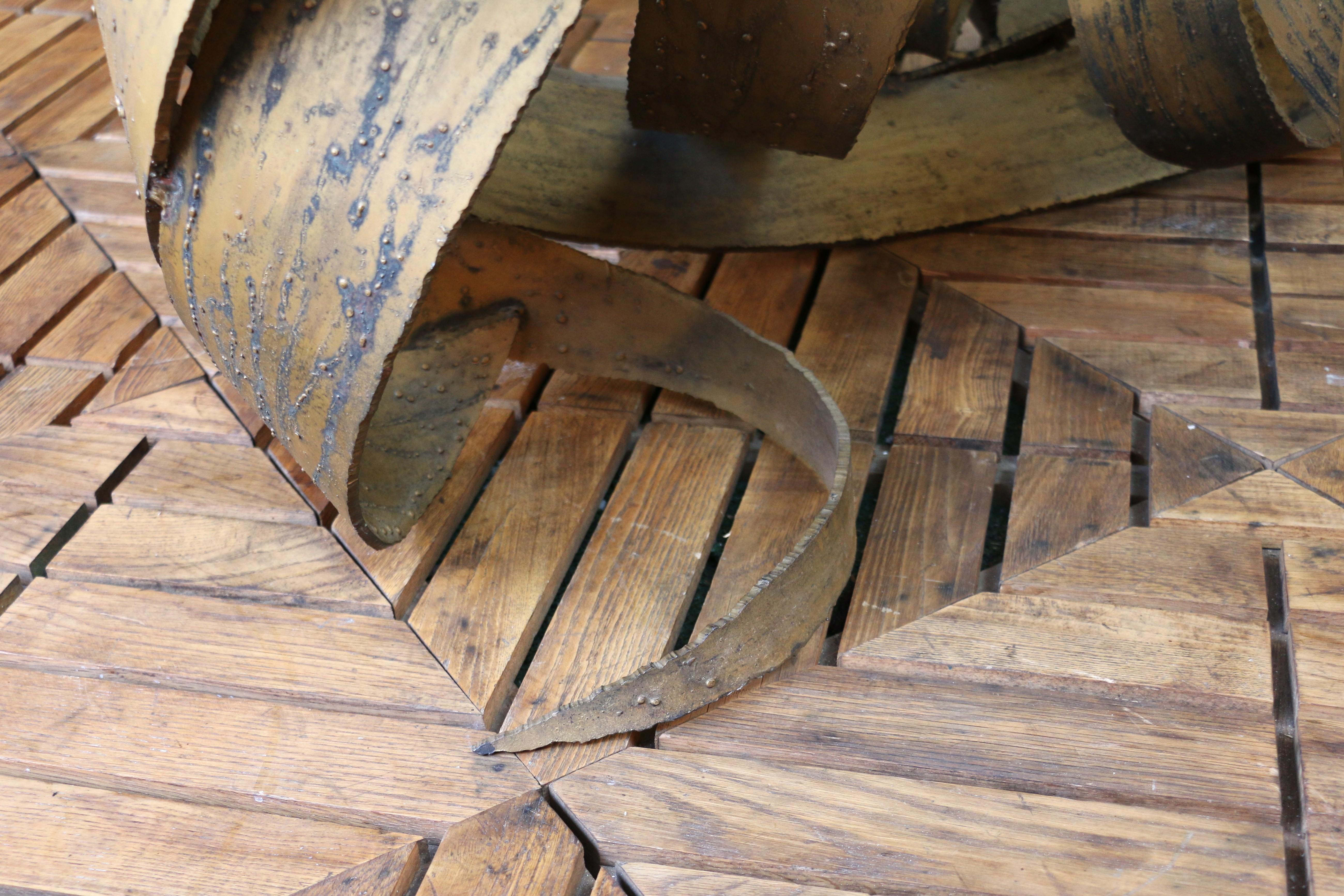 Vintage Large Brutalist Sculptural Round Dining/Center Table, Circa 1970s For Sale 9