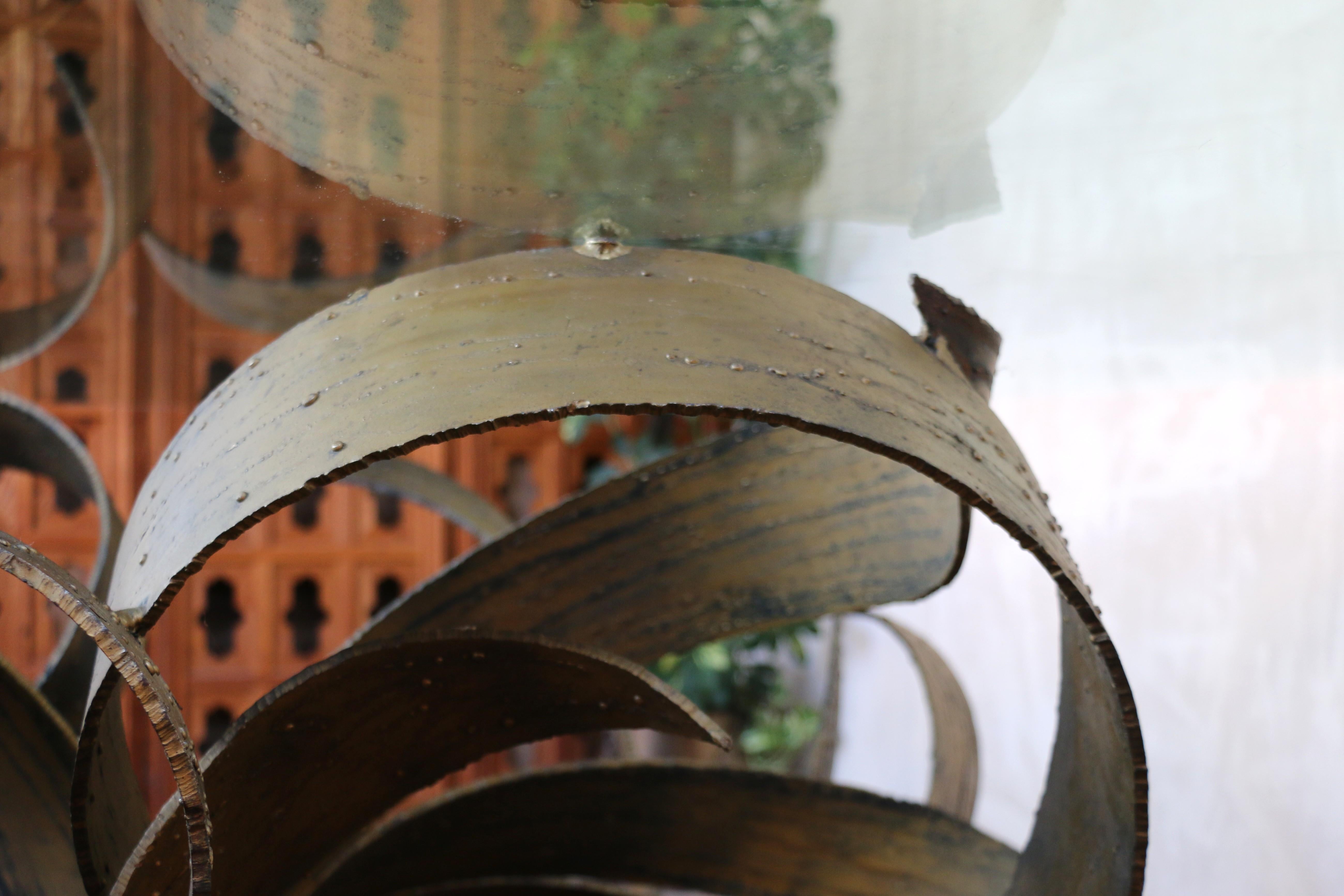 Vintage Large Brutalist Sculptural Round Dining/Center Table, Circa 1970s For Sale 12