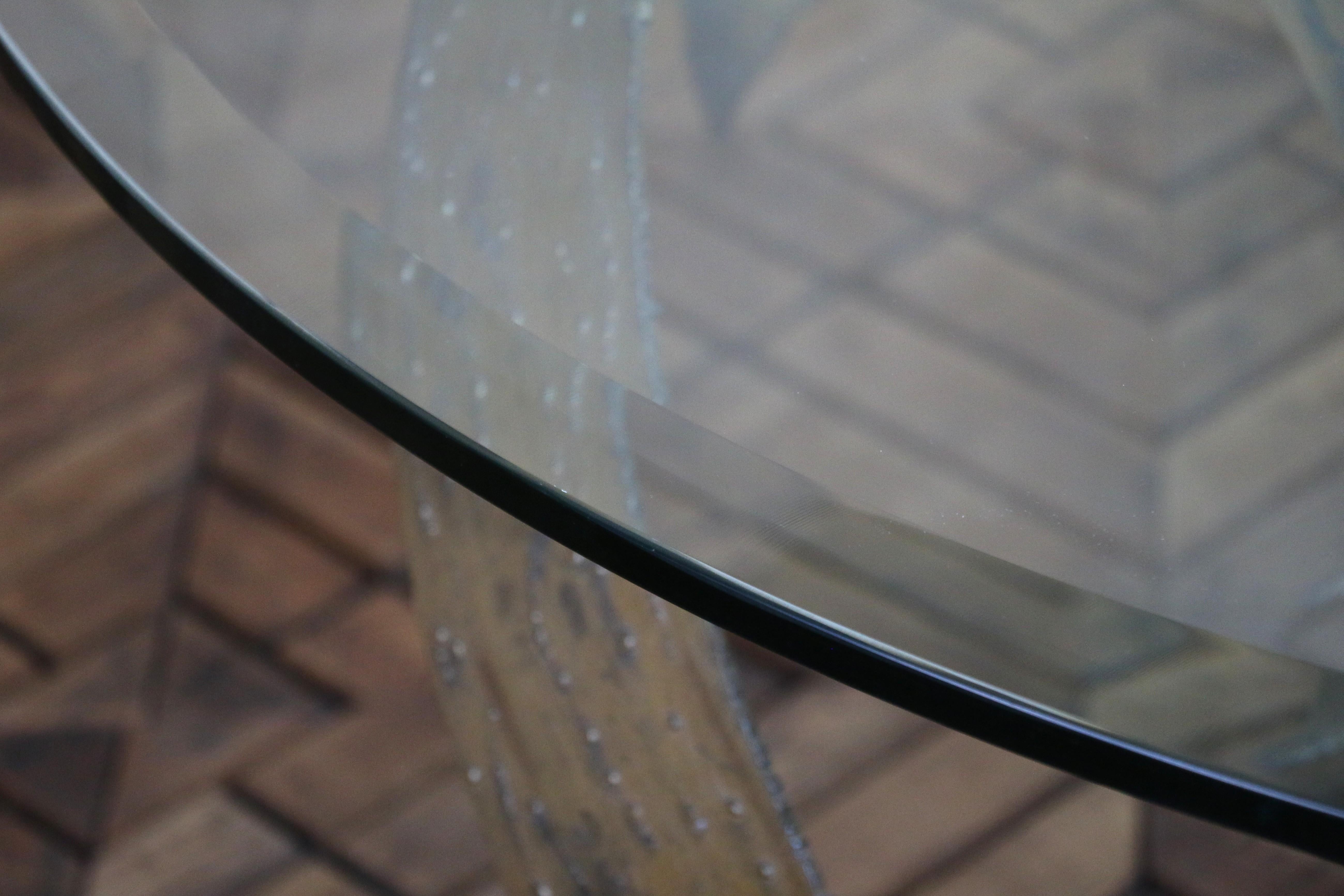 Vintage Large Brutalist Sculptural Round Dining/Center Table, Circa 1970s For Sale 2