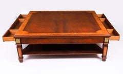 Vintage Large Burr Walnut Coffee Table by Charles Barr 20th Century