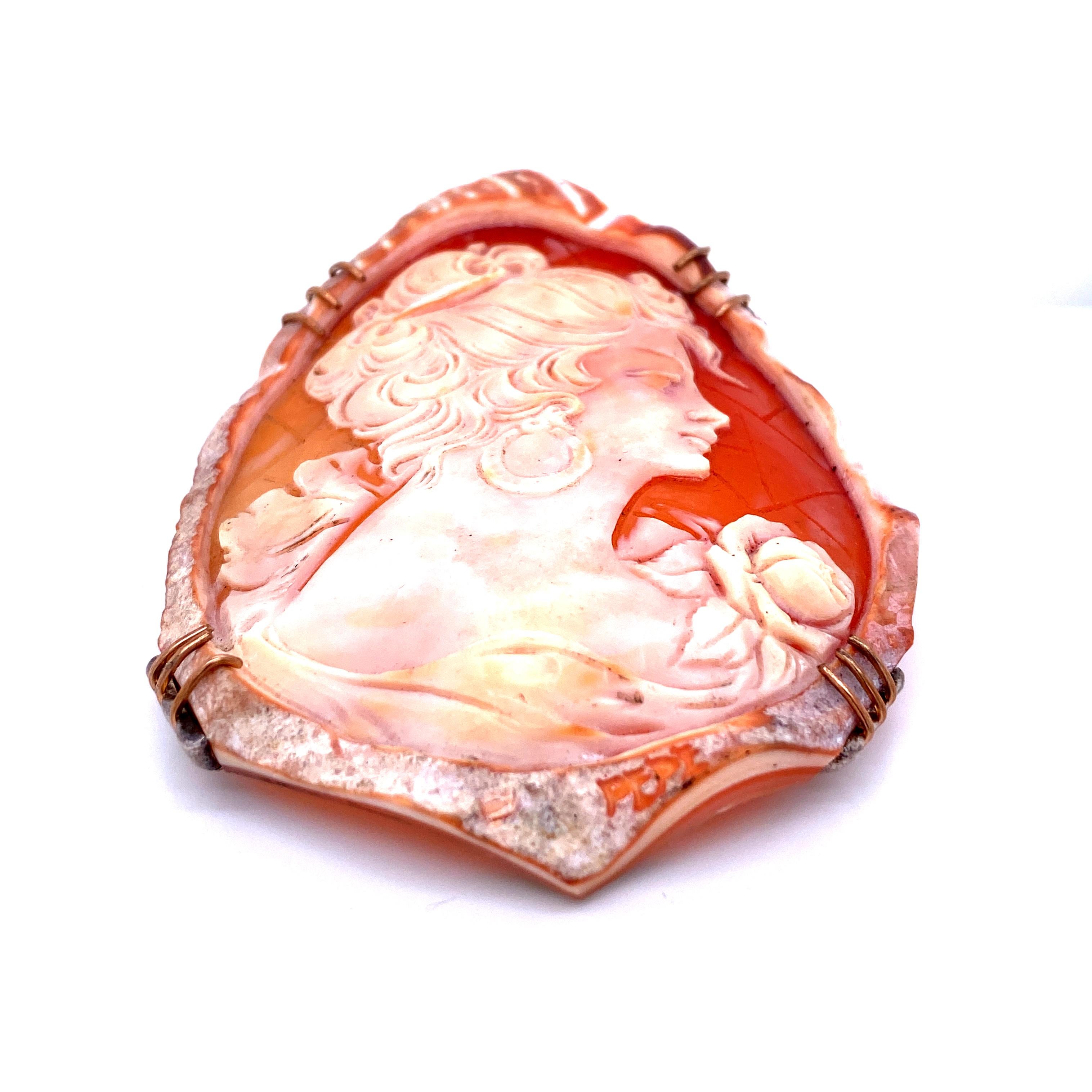 large cameo brooch