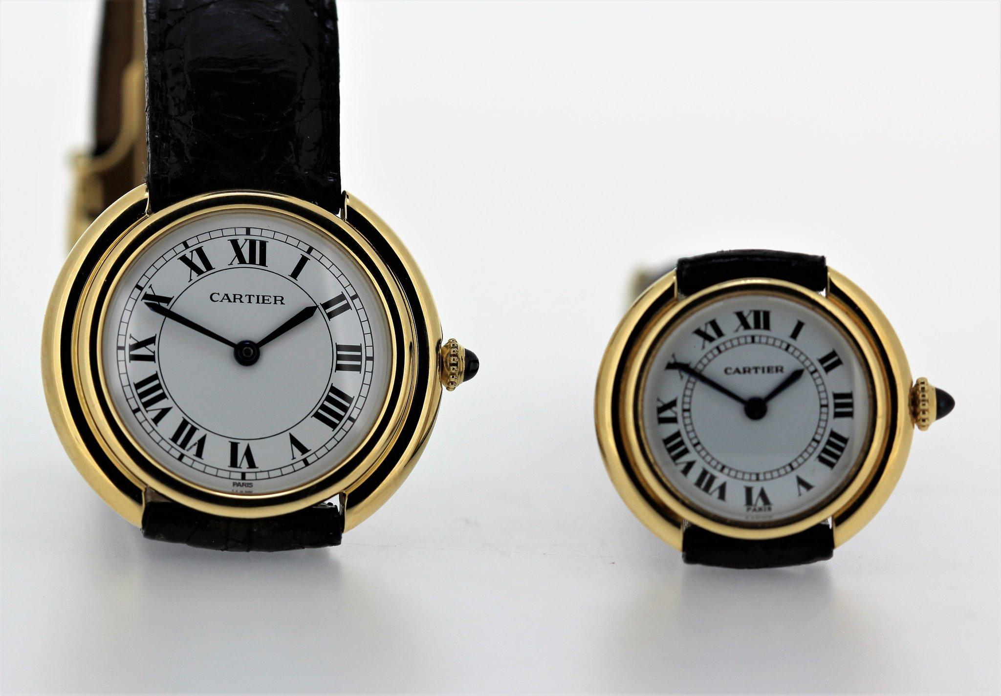 Vintage Cartier Paris Vendome Large Automatic Watch Circa 1978 3
