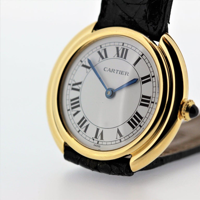 Vintage Cartier Paris Vendome Large Watch For Sale at 1stdibs