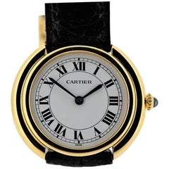 Vintage Cartier Paris Vendome Large Automatic Watch Circa 1978