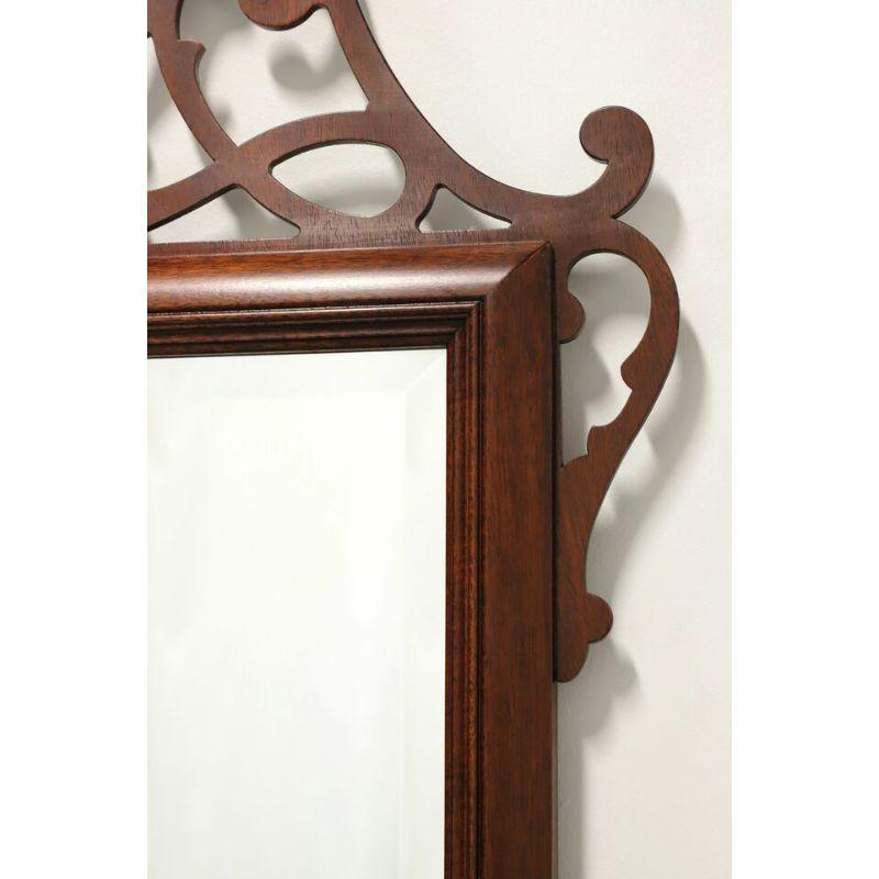 American Large Carved Mahogany Chippendale Wall Mirror