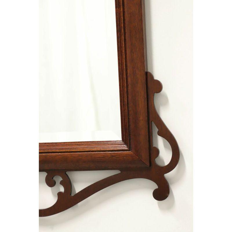 20th Century Large Carved Mahogany Chippendale Wall Mirror