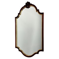 Vintage Large Carved Wood Framed Mirror