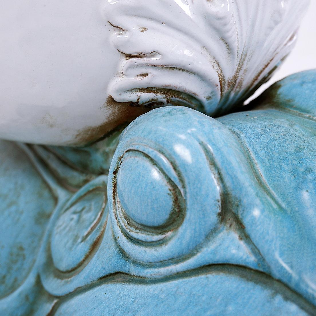 20th Century Vintage Large Ceramic Frog Planter - 1990s For Sale