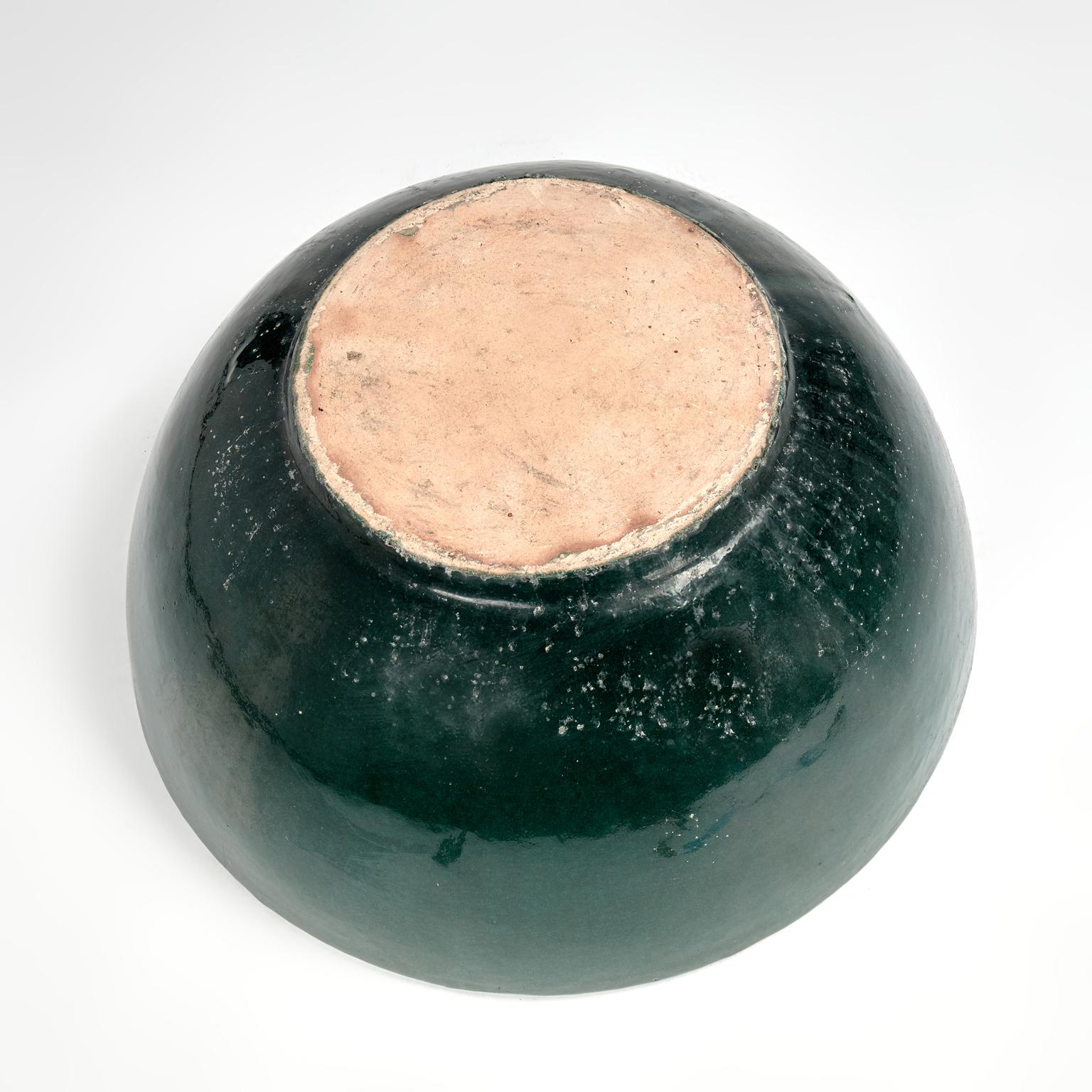 Grande ciotola cinese in terracotta smaltata Greene & Greene d'epoca in vendita 1