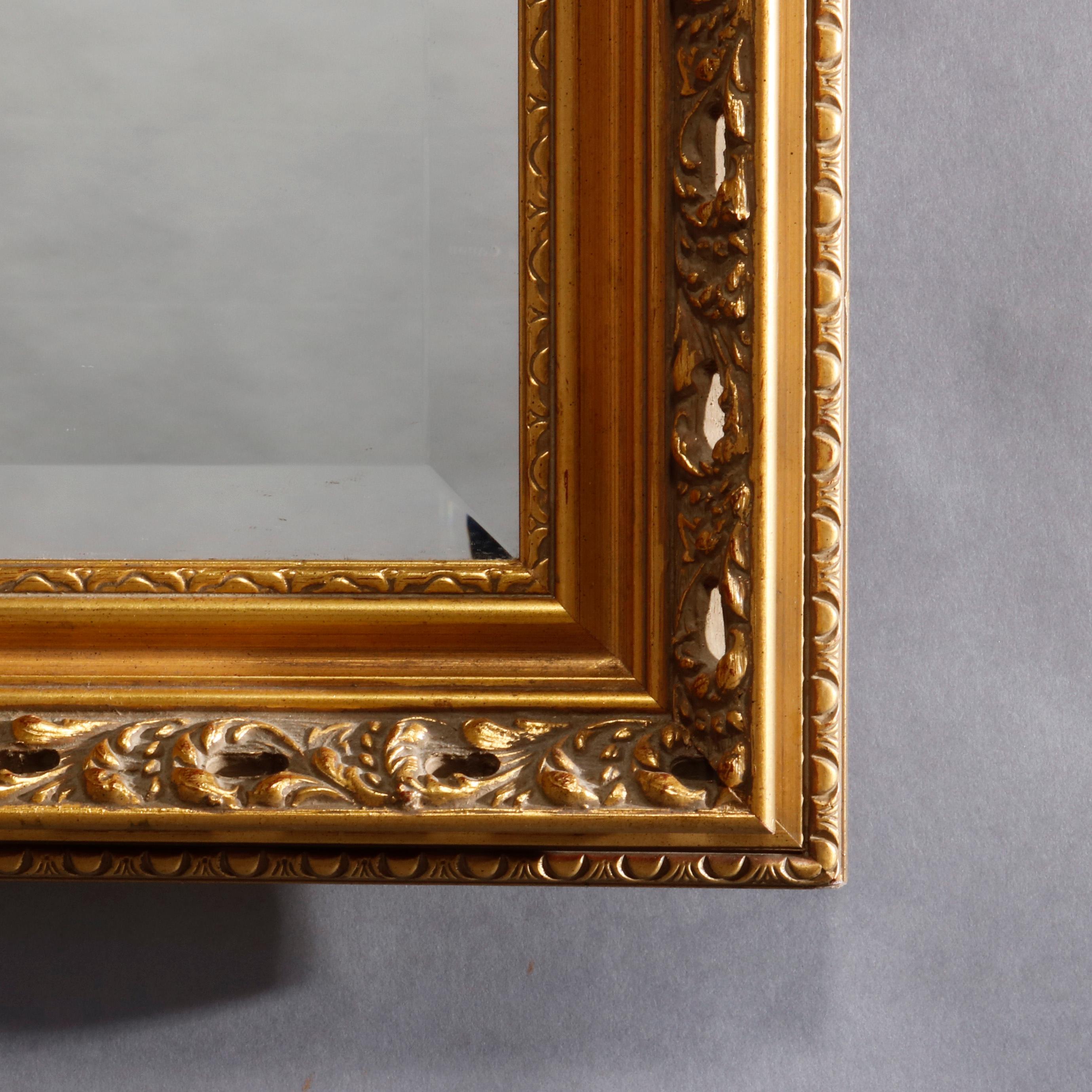 Vintage Large Continental Style Giltwood Wall Mirror, 20th Century For Sale 2