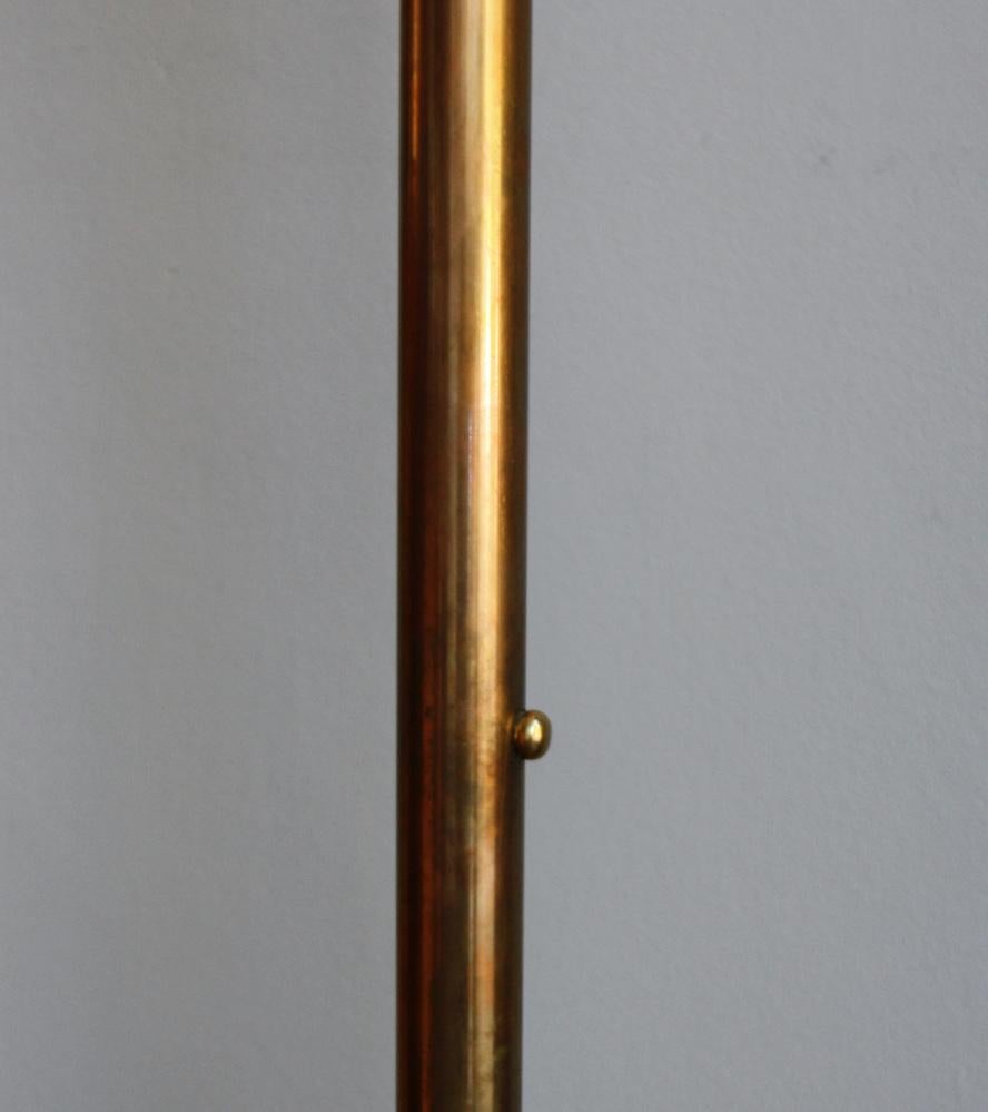 Vintage Large Danish Brass Floor Light #6 4