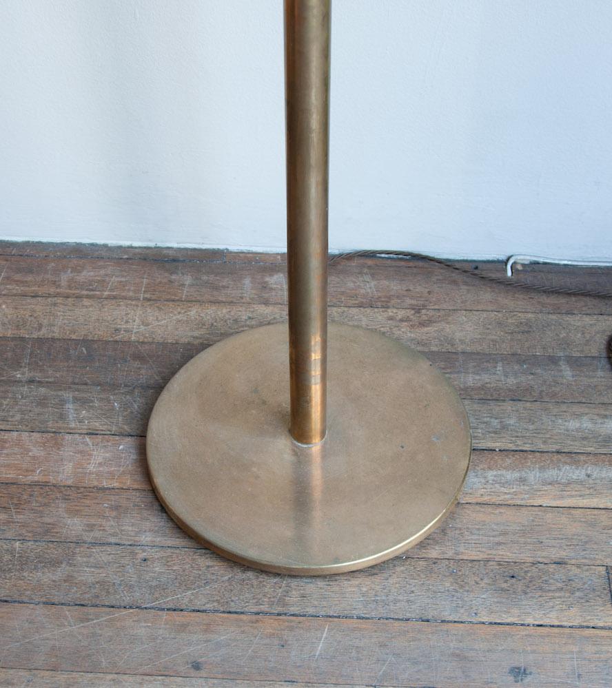 Polished Vintage Large Danish Brass Floor Light #6