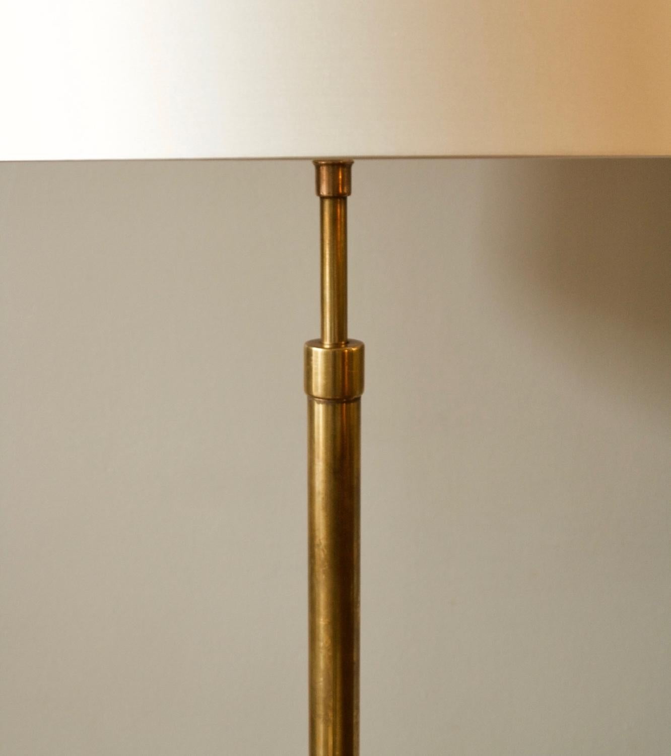 Vintage Large Danish Brass Floor Light #7 2