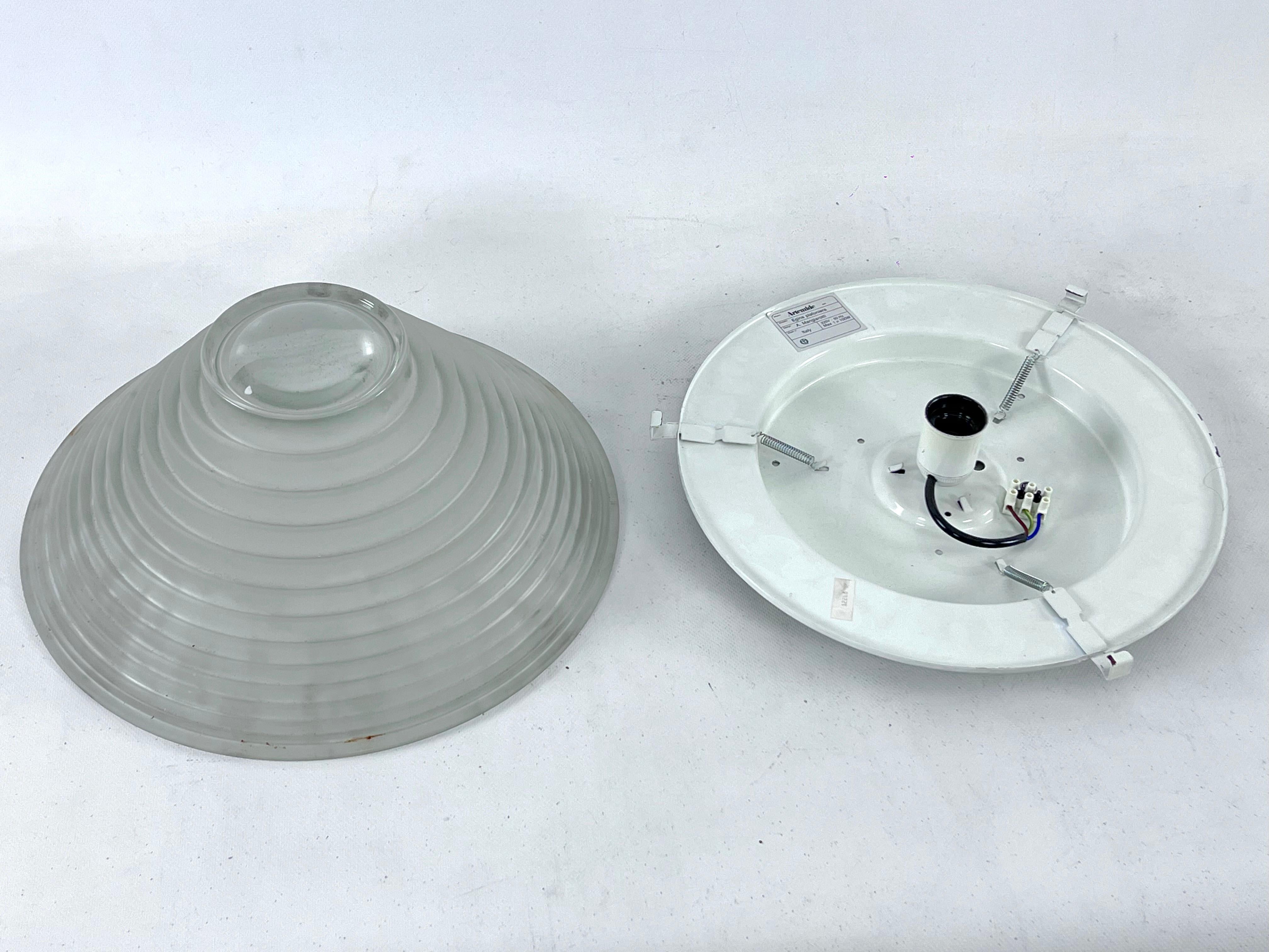 Vintage Large Egina 38 Ceiling Lamp by Angelo Mangiarotti for Artemide, Italy For Sale 4