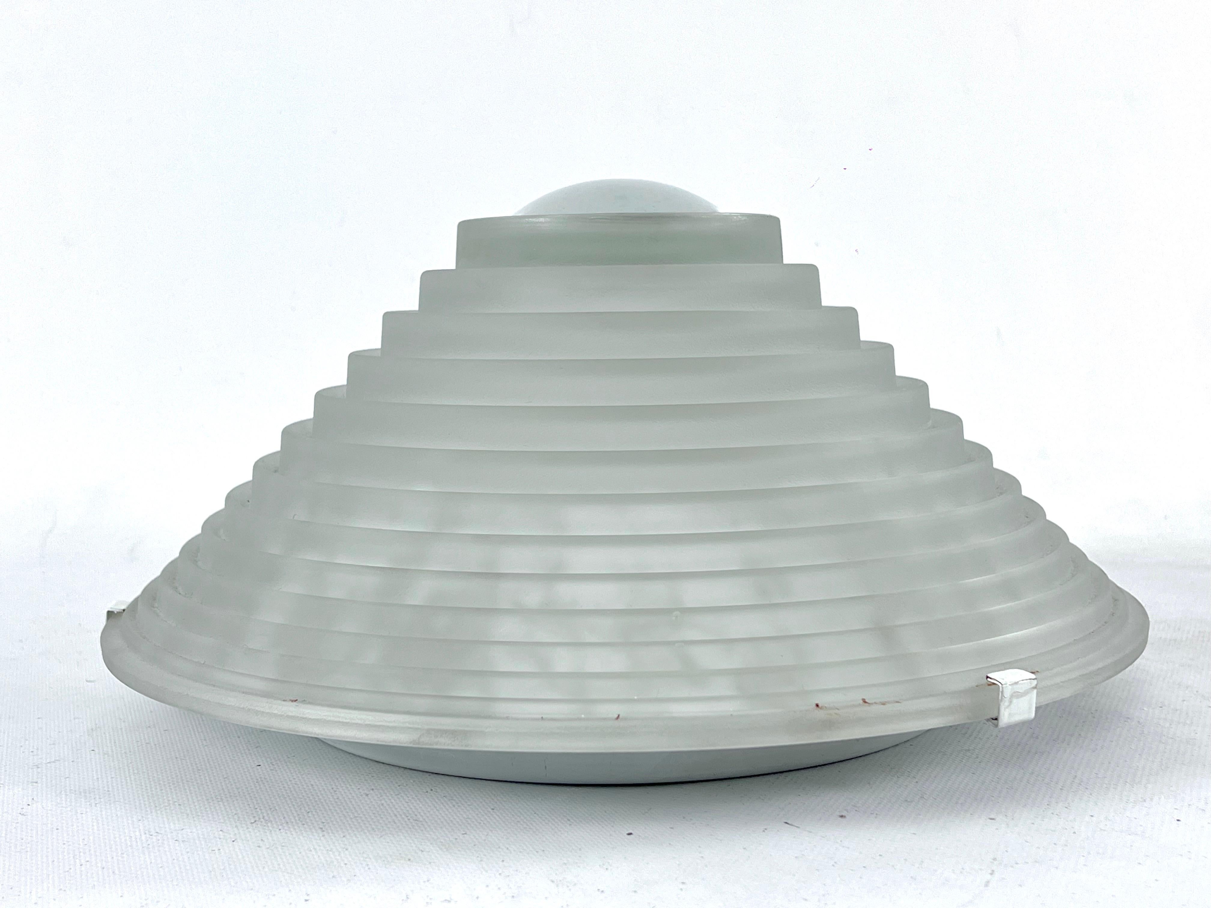 20th Century Vintage Large Egina 38 Ceiling Lamp by Angelo Mangiarotti for Artemide, Italy For Sale