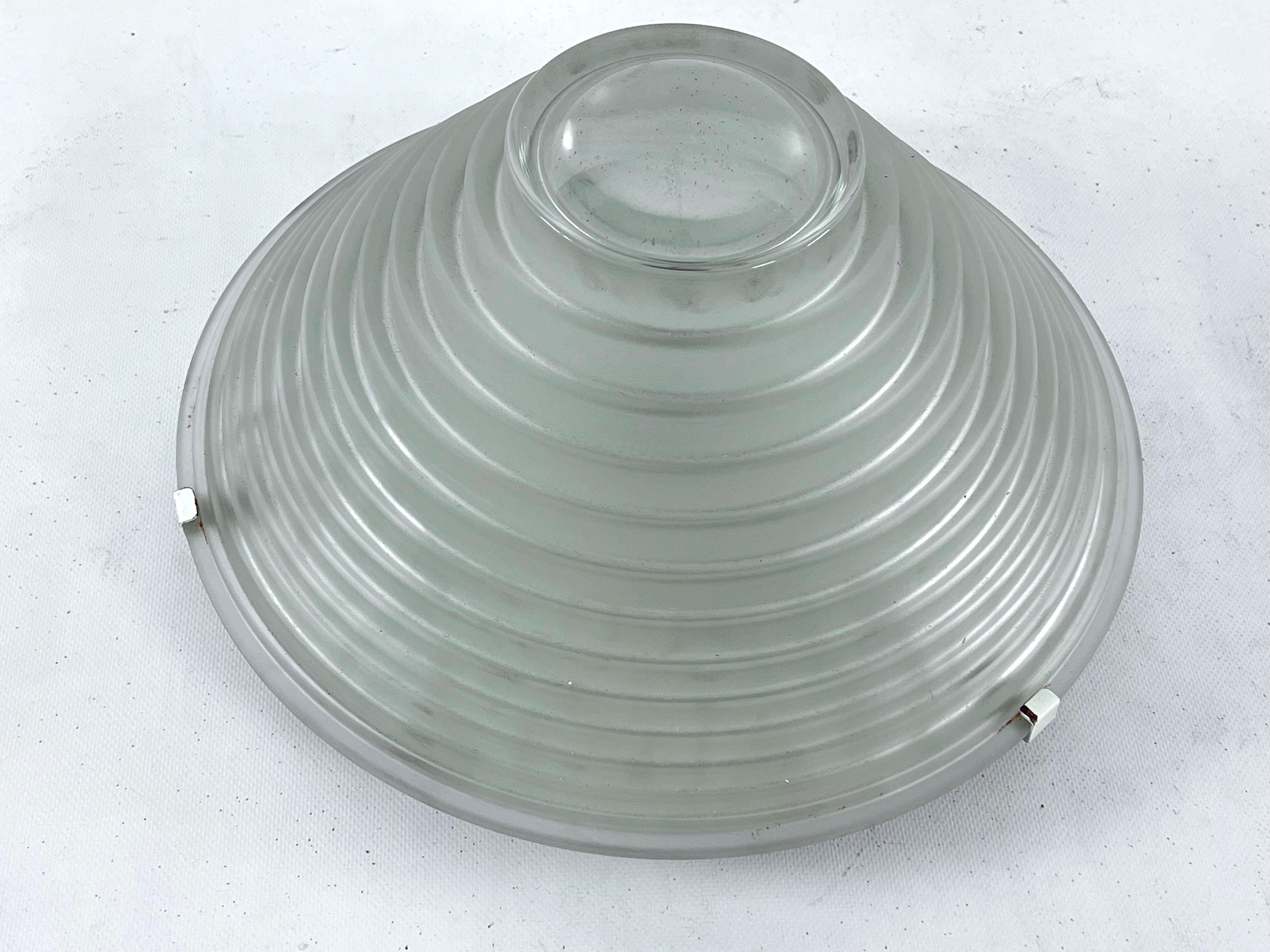 Metal Vintage Large Egina 38 Ceiling Lamp by Angelo Mangiarotti for Artemide, Italy For Sale