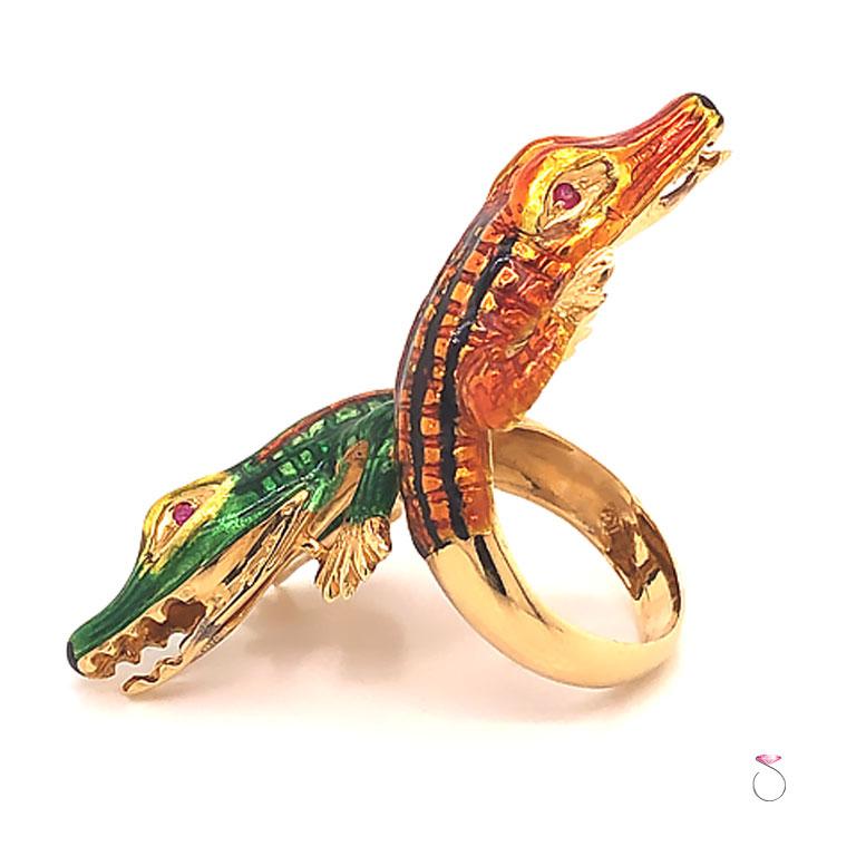 alligator ring gold