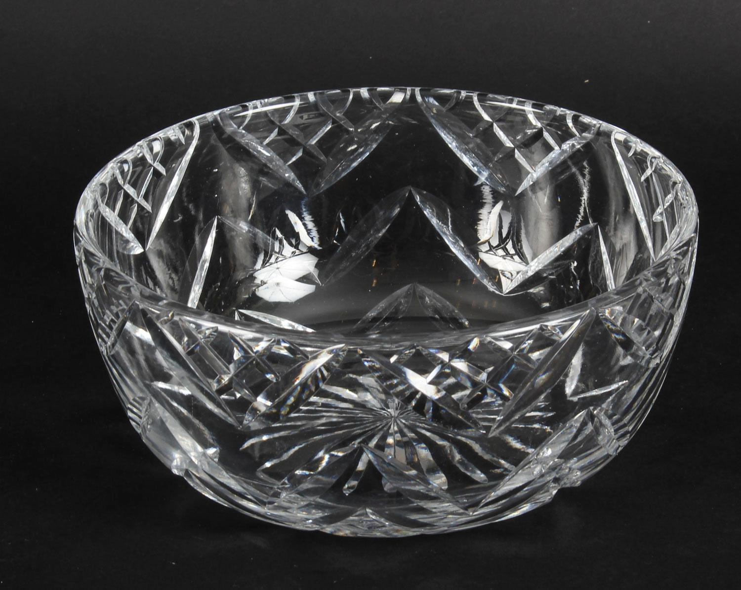 vintage cut glass bowls