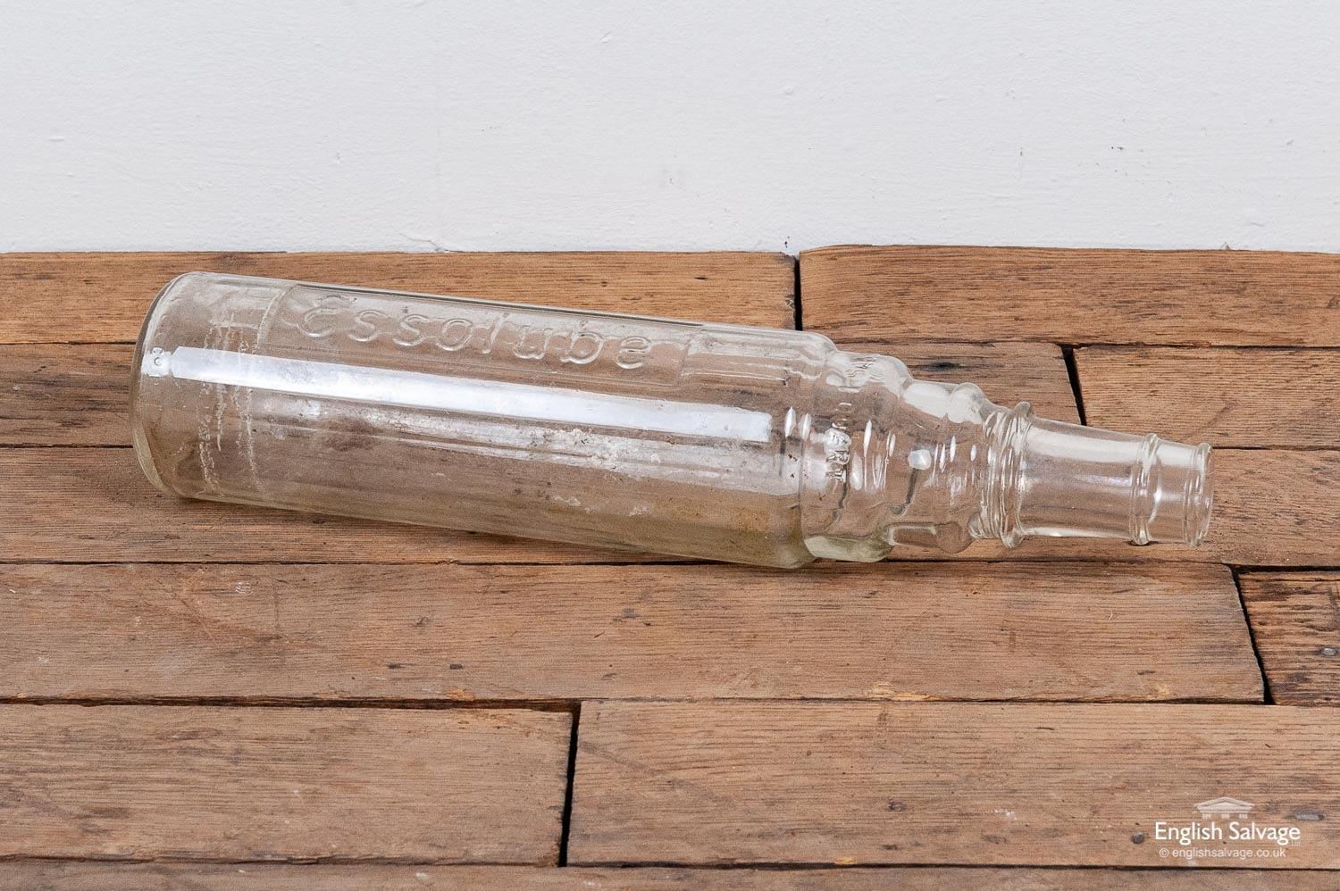 essolube glass bottle